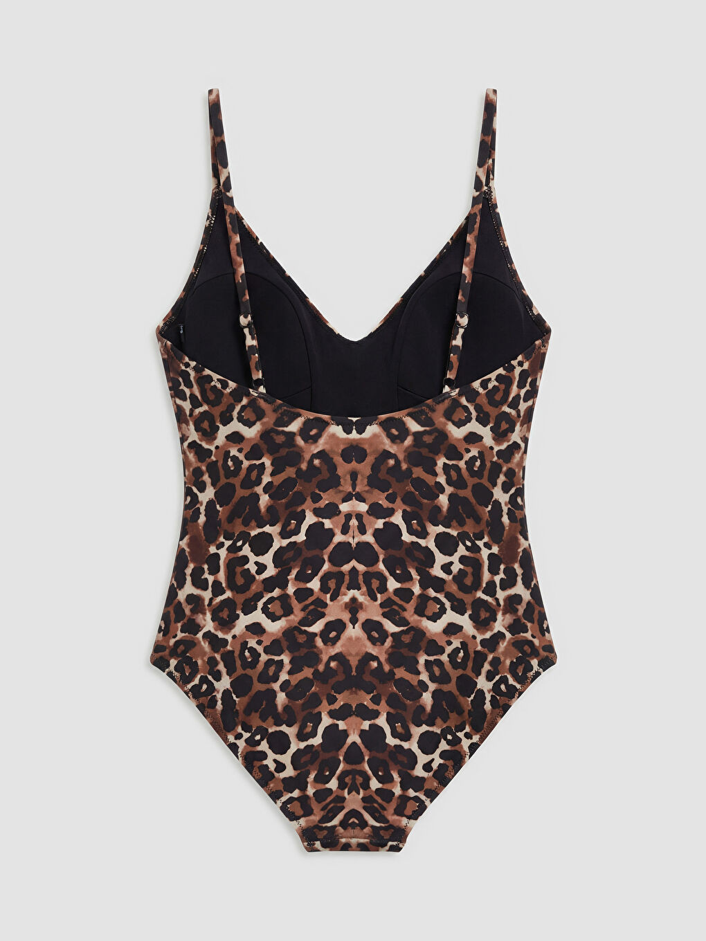 Купальник с леопардовым принтом и съемной подкладкой для женщин-1