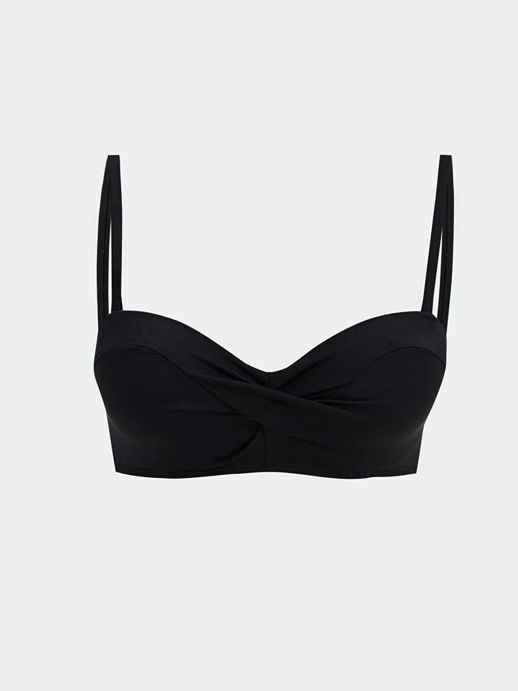 Sewn Padded Ruched Detail Women'S Bikini Top -S54225Z8-CVL