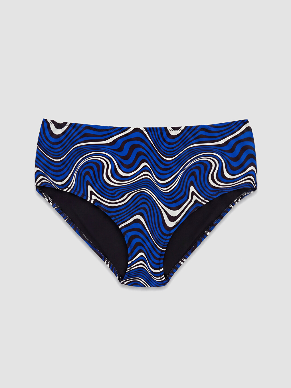 Mavi Desenli Kadın Bikini Alt