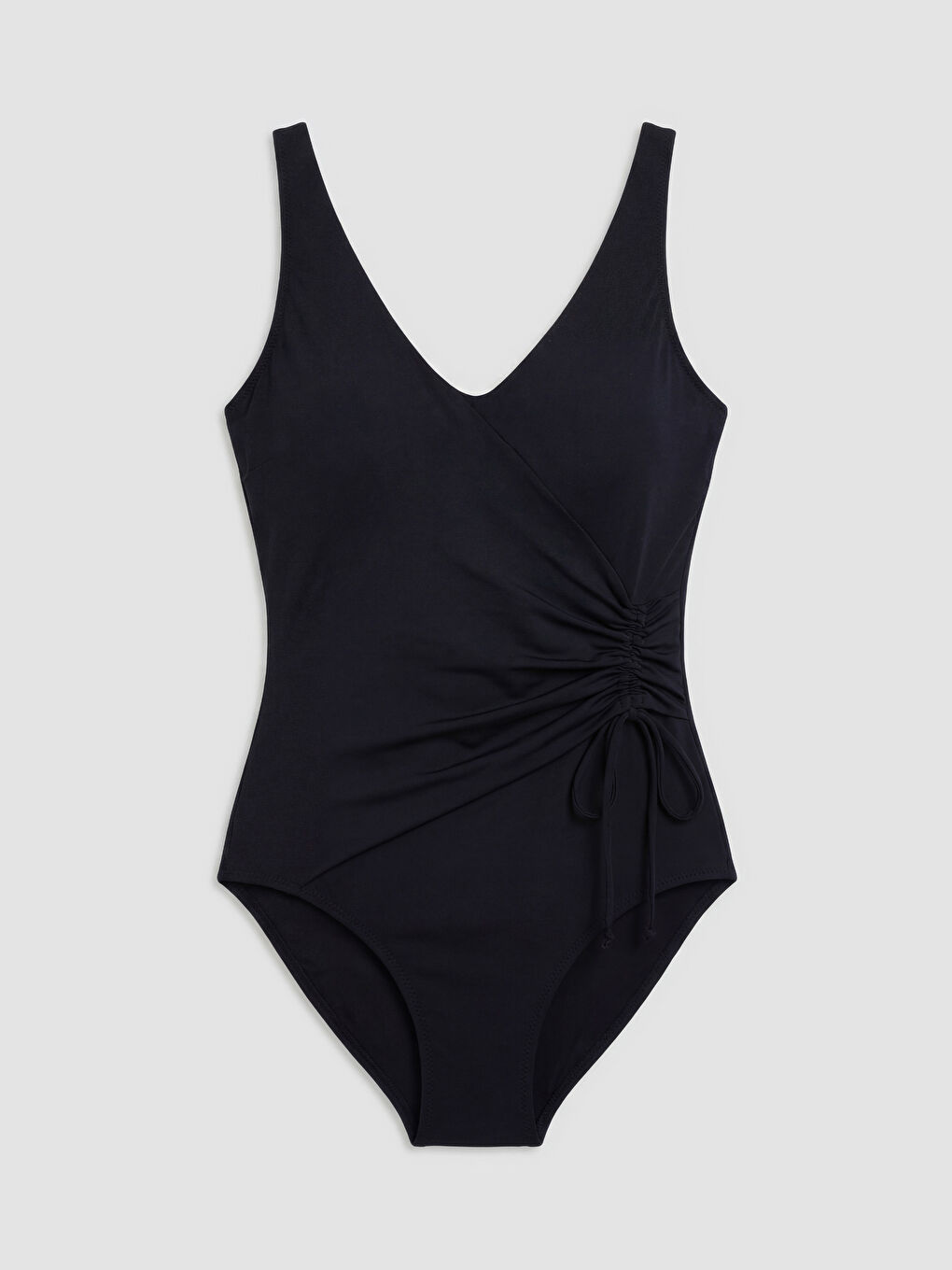 Siyah V Yaka Kadın Mayo