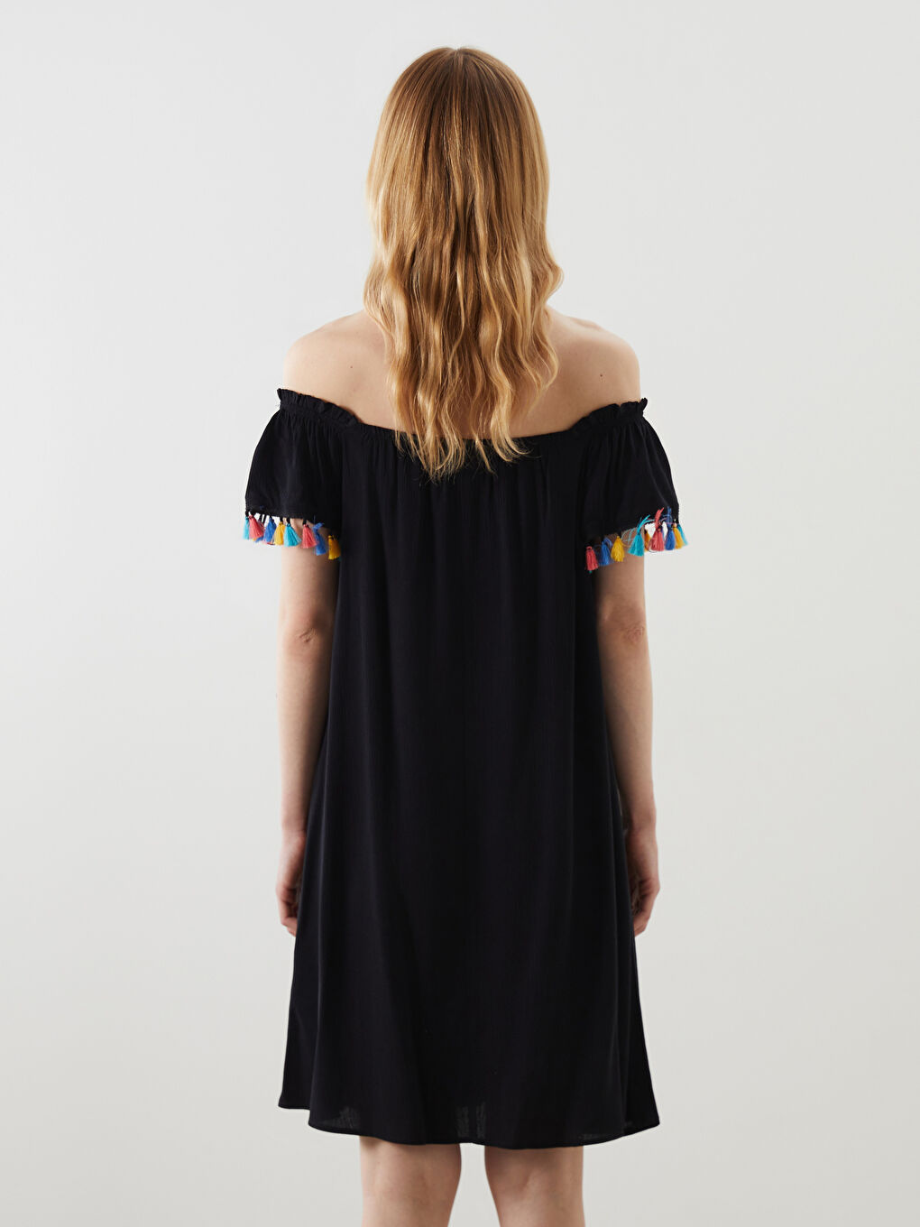 فستان شاطئ أسود امرأة -S54238Z8-CVL