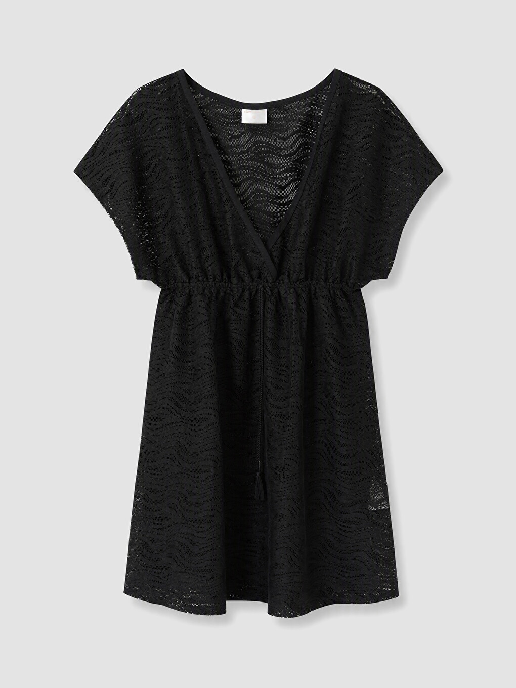 Double Breasted Lace Women's Beach Dress-5
