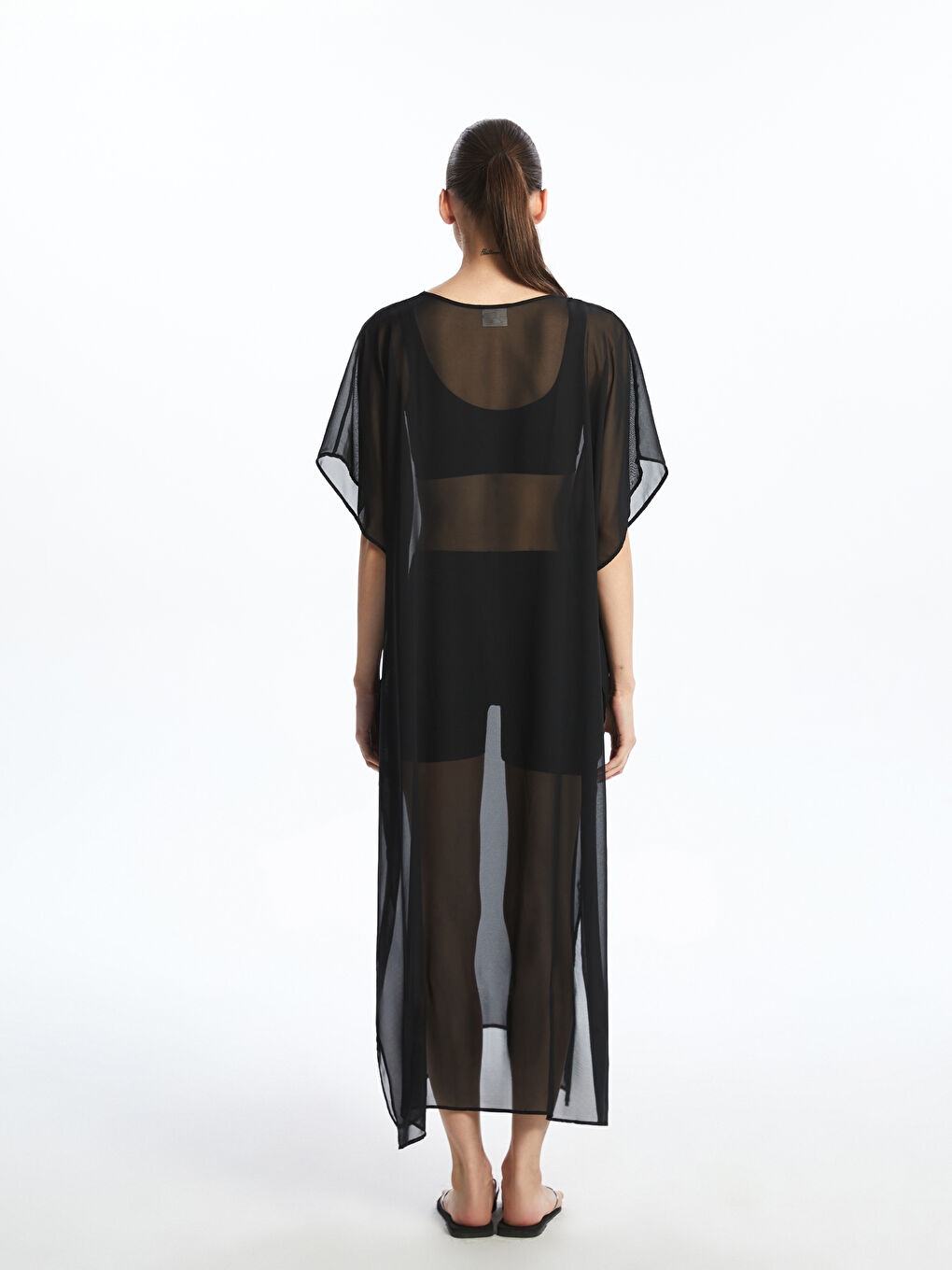 LCW DREAM Woman BLACK Beach Dress -S54244Z8-CVL