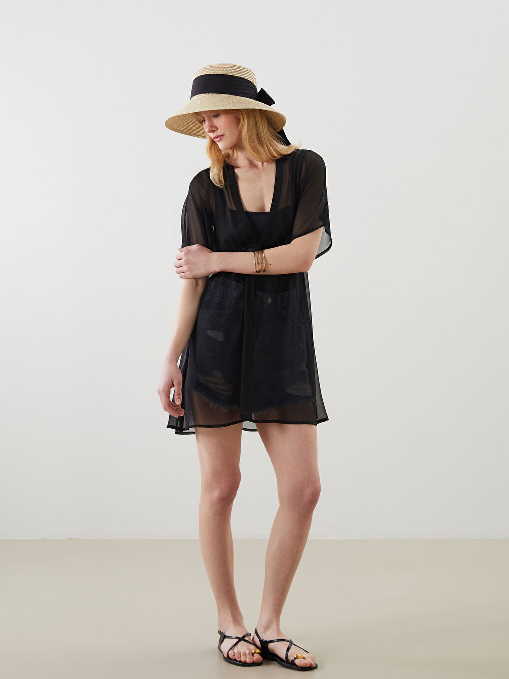 Woman BLACK Beach Dress -S54245Z8-CVL