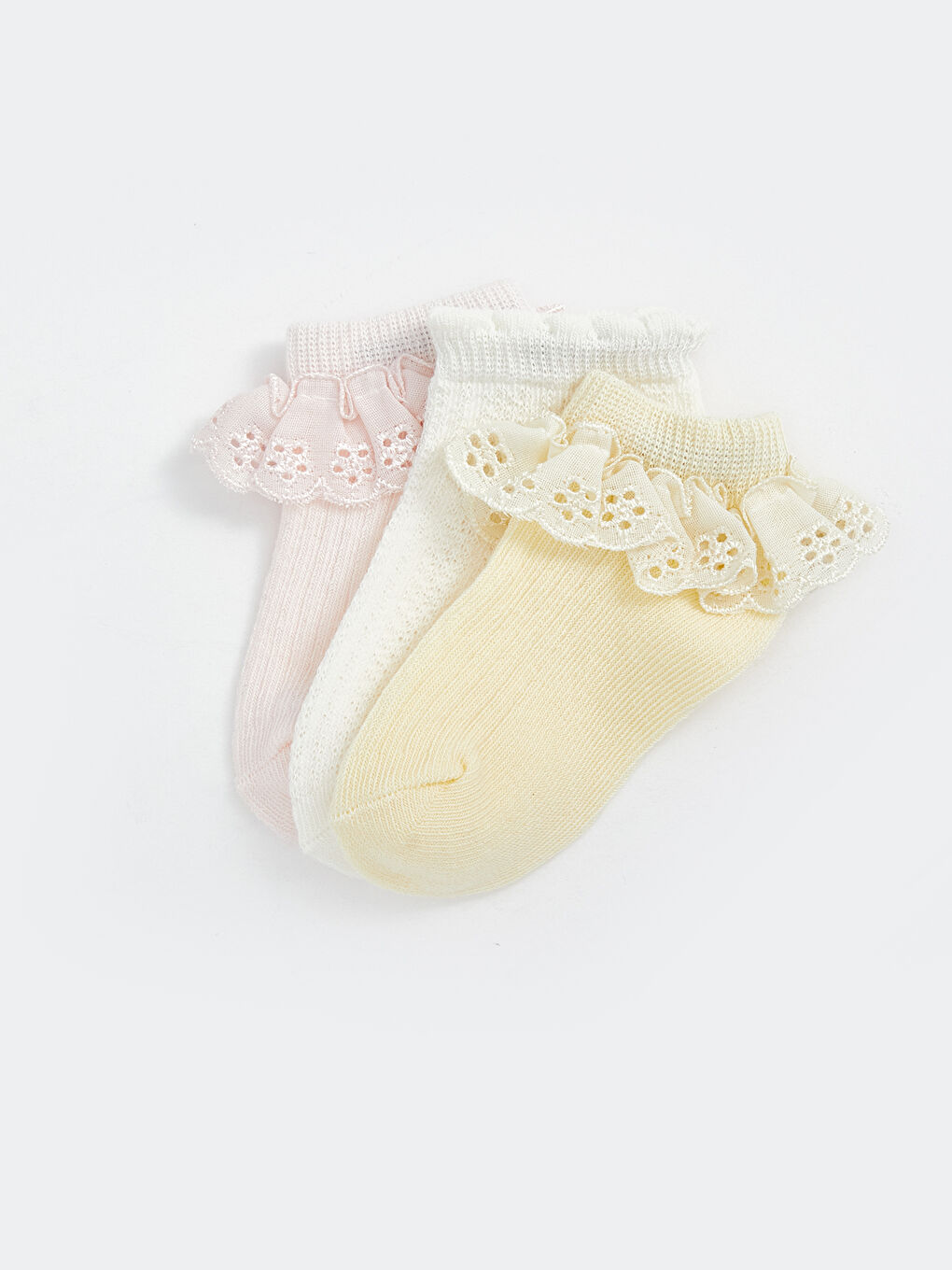 Basic Baby Girl Booties Socks 3 Pieces -S54252Z1-JY3
