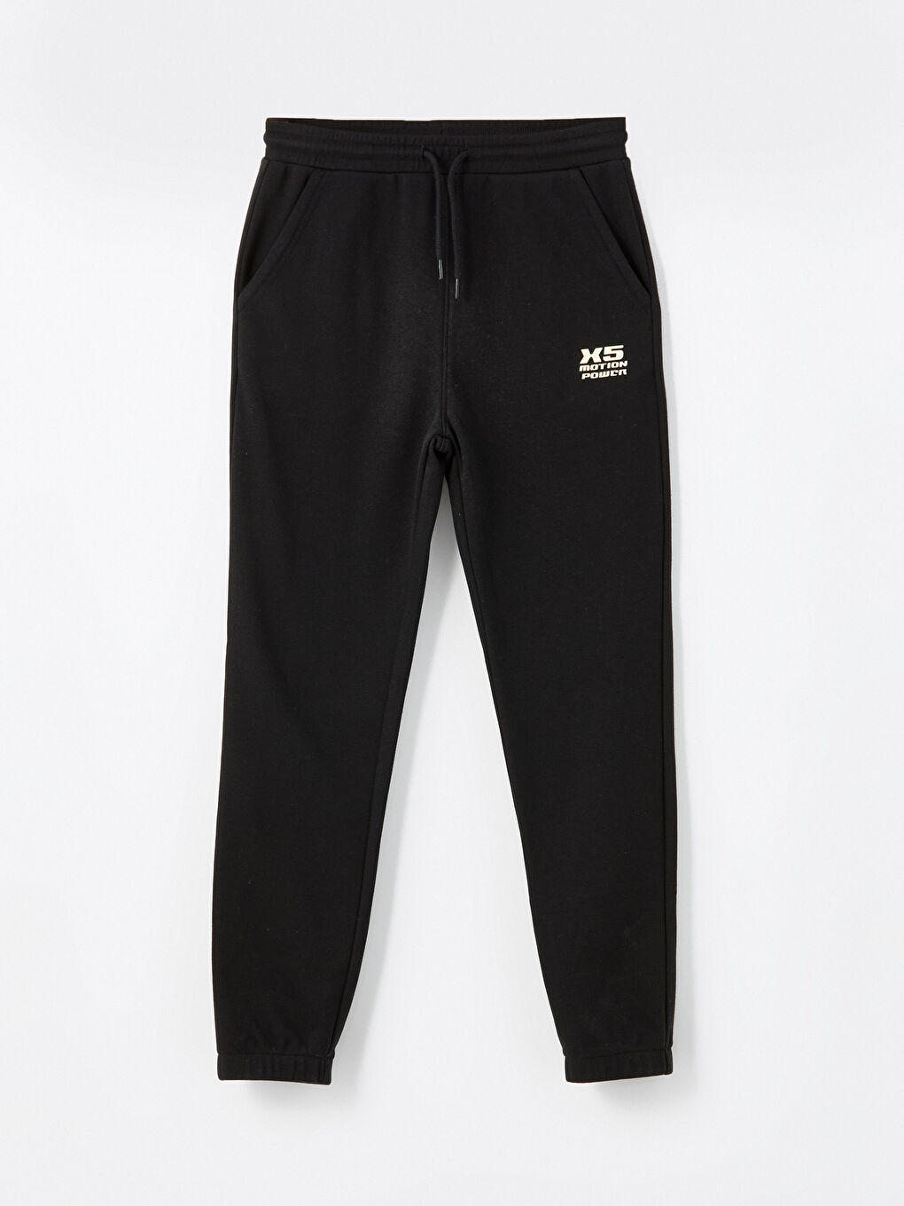 Siyah Beli Lastikli Erkek Çocuk Jogger Eşofman Alt