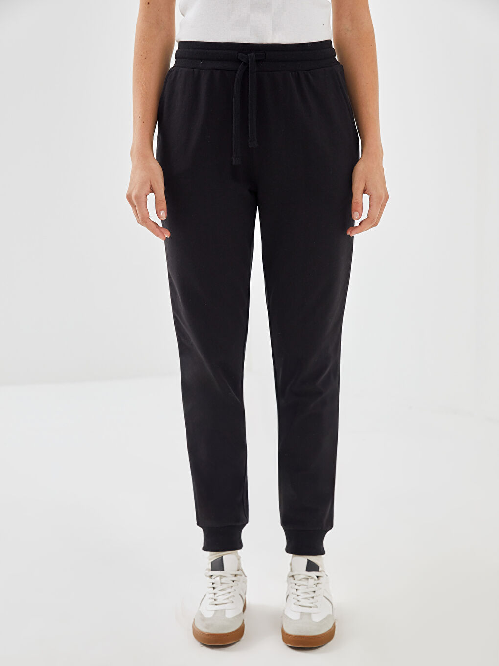 Elasticated Waist Women's Jogger Sweatpants -S54270Z8-CVL