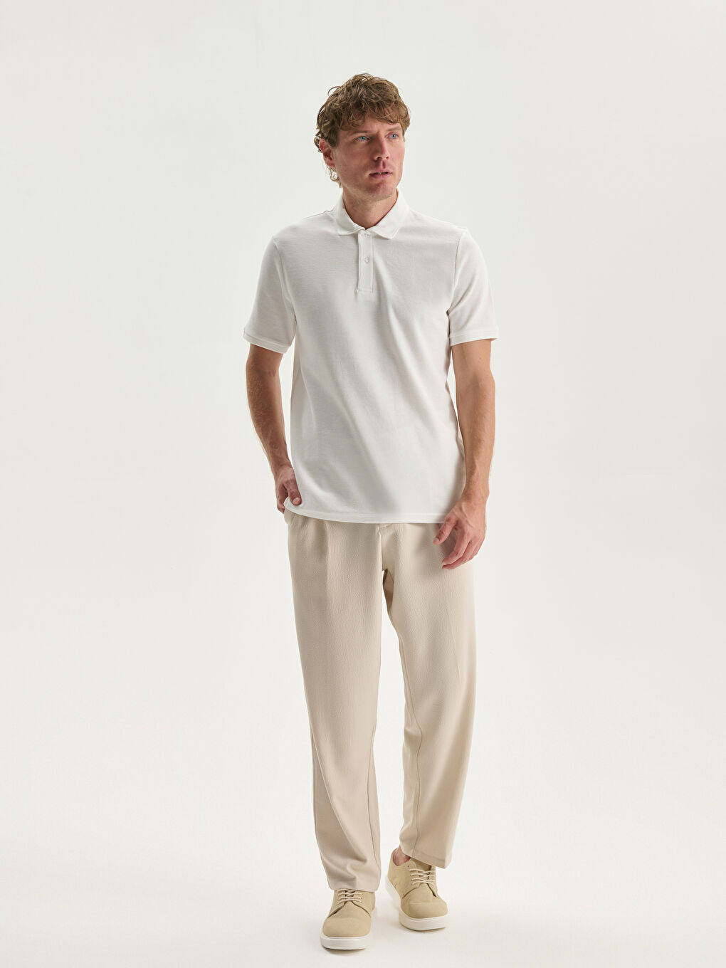 LCWAIKIKI Basic Ανδρικό T-Shirt με Λαιμόκοψη Polo -S54271Z8-R9J