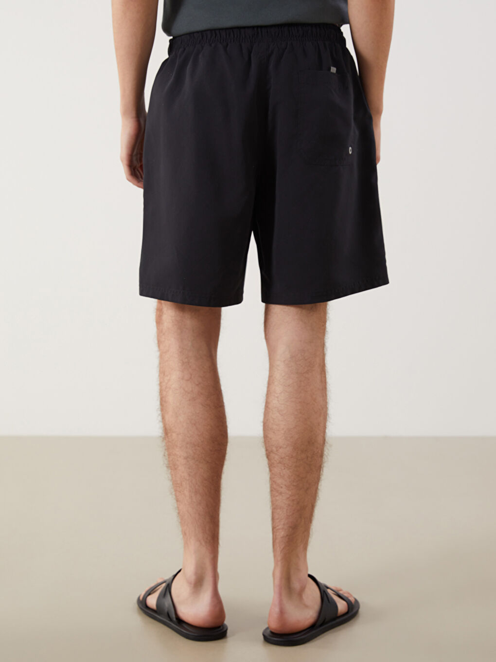 Knee Length Basic Men's Swimming Shorts -S54274Z8-CVL