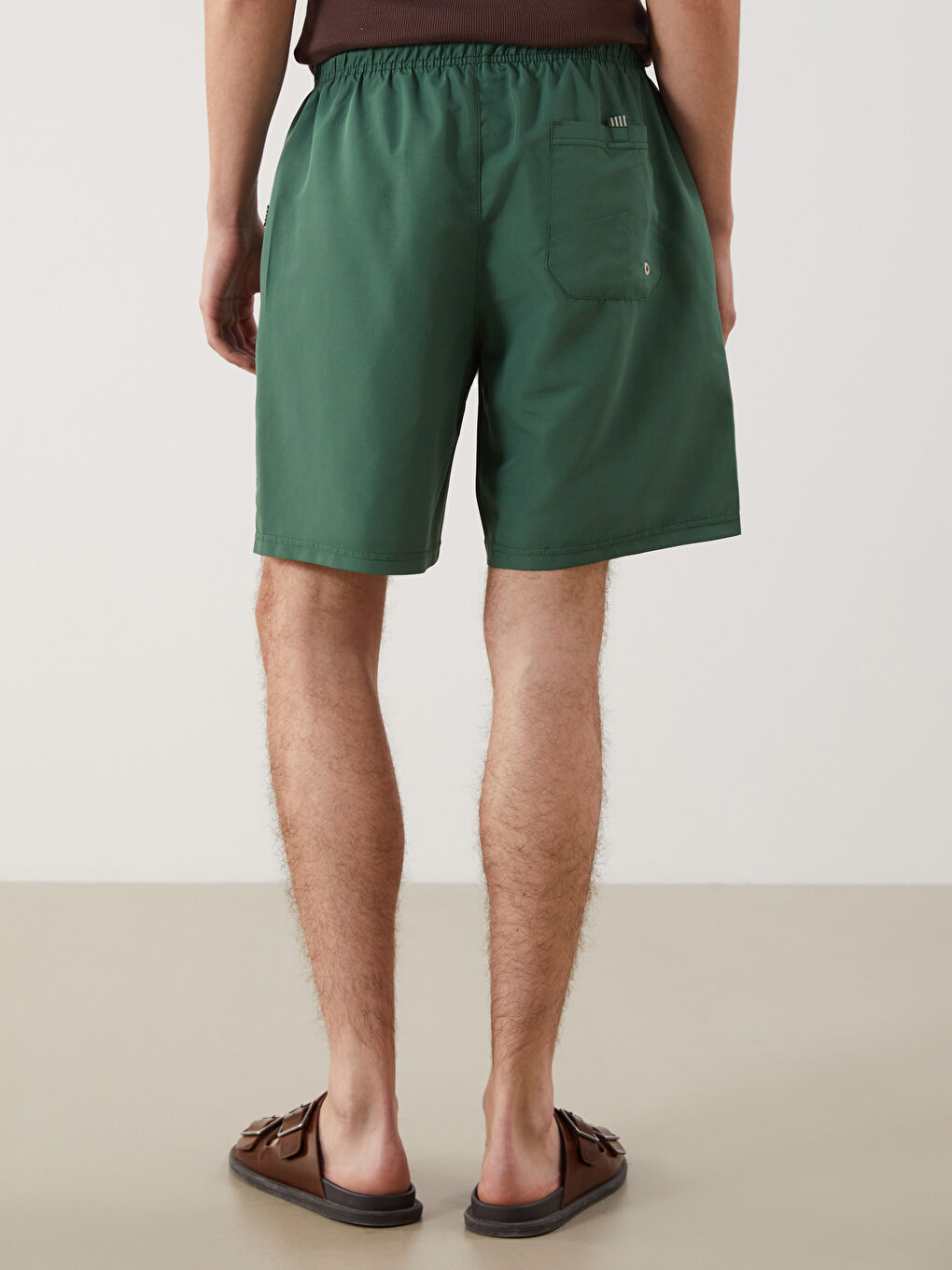 Knee Length Basic Men's Swimming Shorts -S54274Z8-H2K