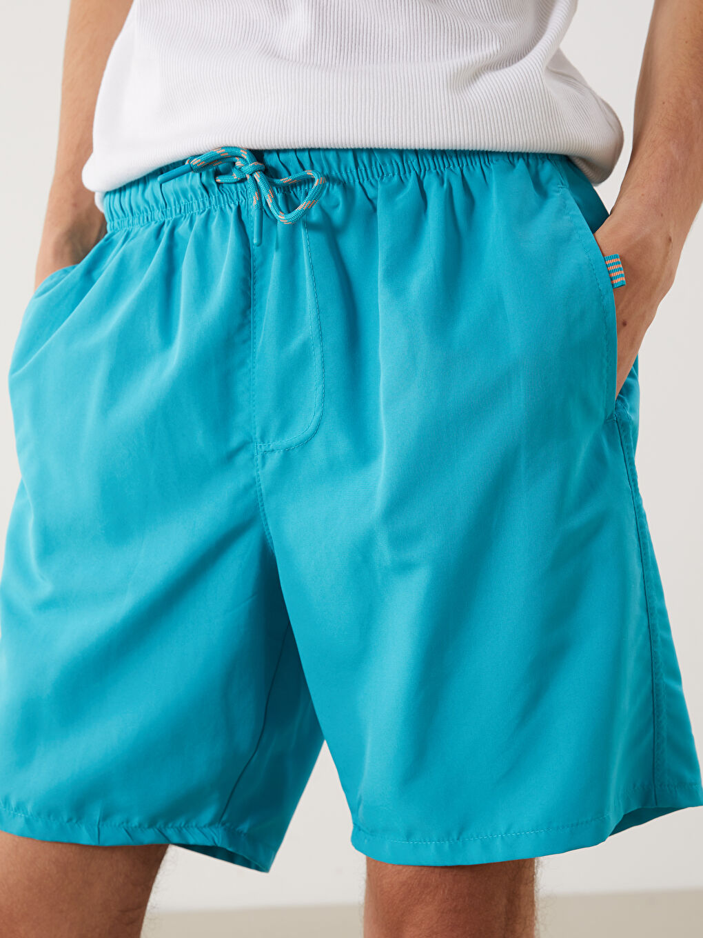 Knee Length Basic Men's Swimming Shorts -S54274Z8-SY5