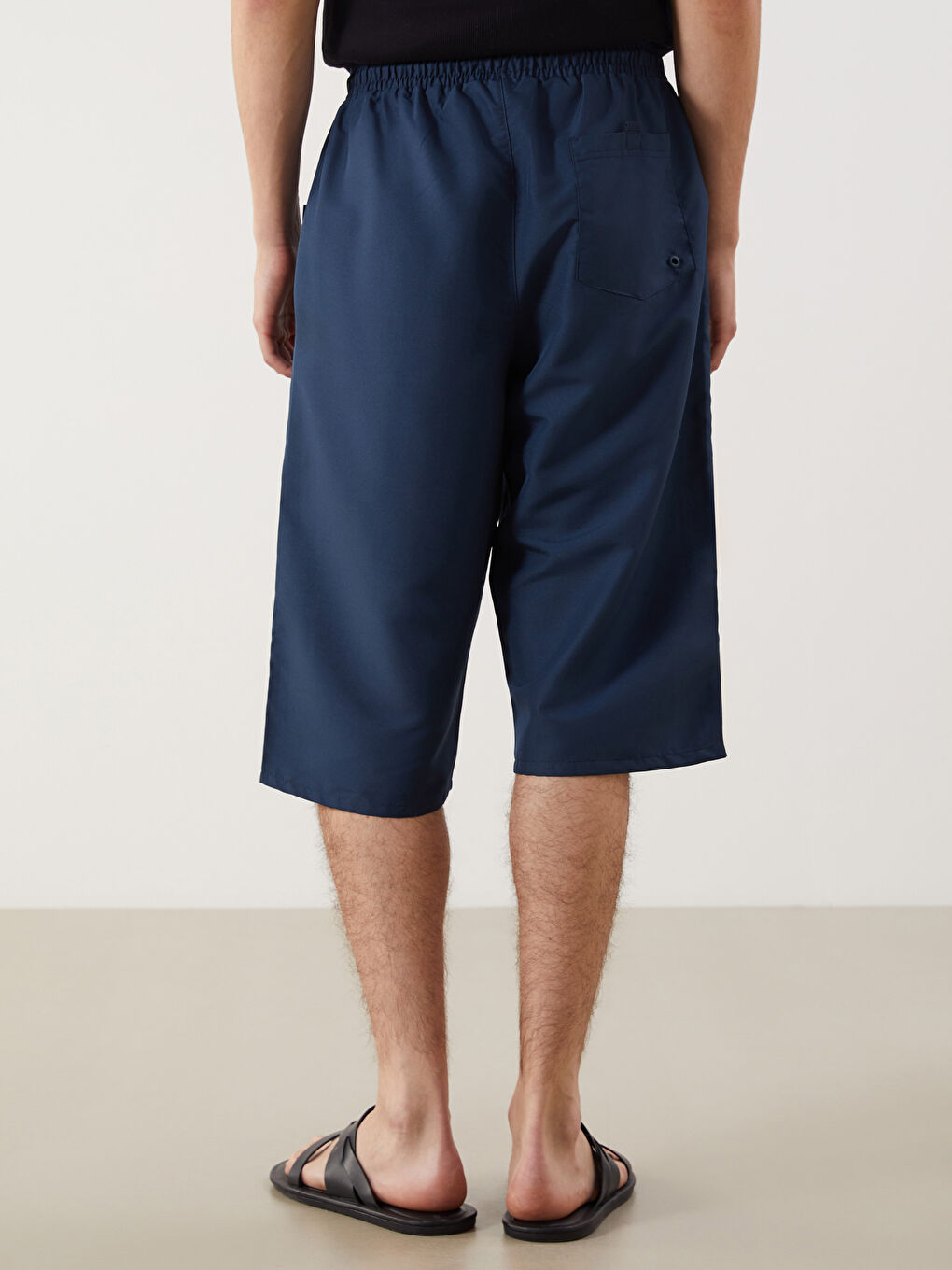 LCW SWIMWEAR Indigo Diz Altı Boy Erkek Deniz Şortu - 3