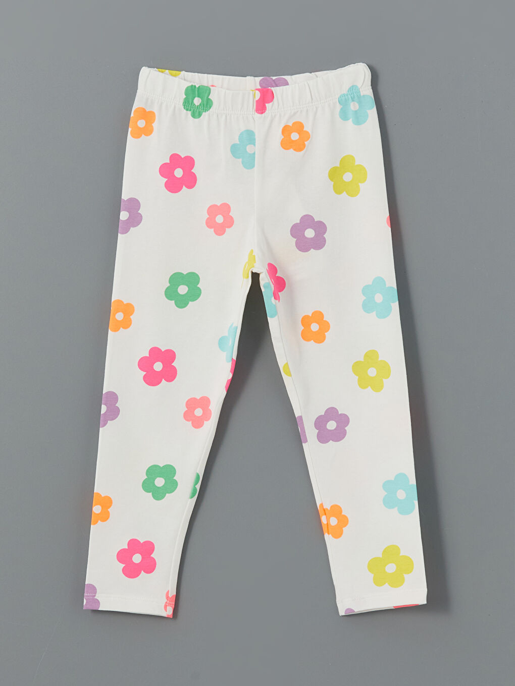 Floral Girls' Tights with Elastic Waistband -S54283Z1-LRA