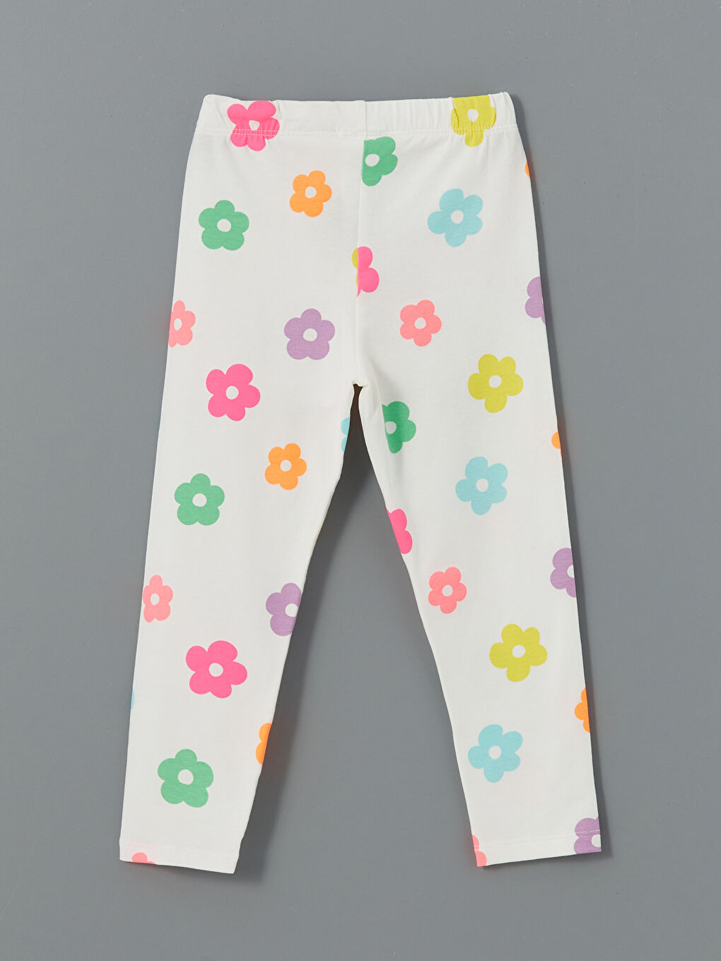 Floral Girls' Tights with Elastic Waistband -S54283Z1-LRA