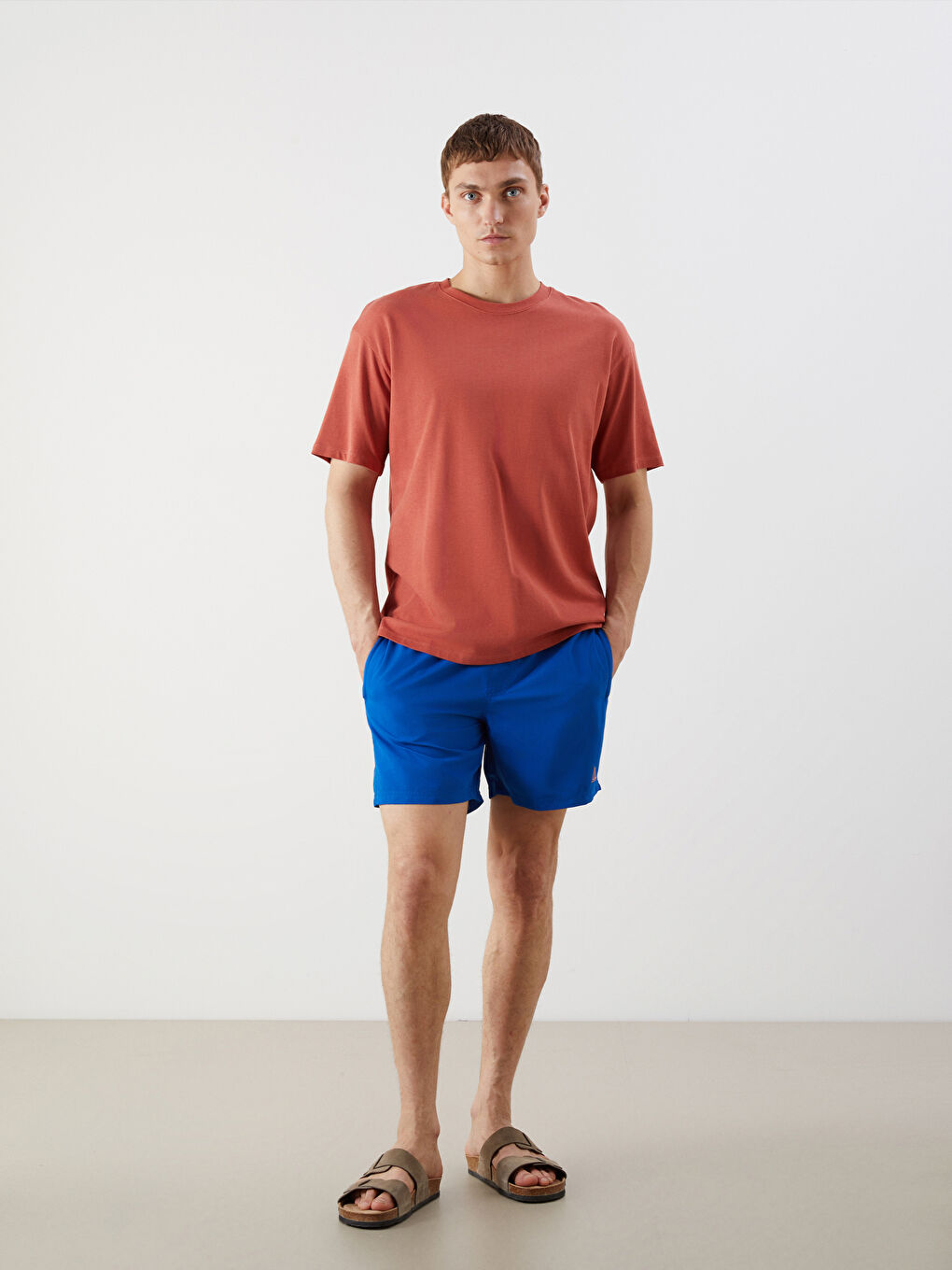 Short Length Basic Men's Swimming Shorts -S54284Z8-S7L