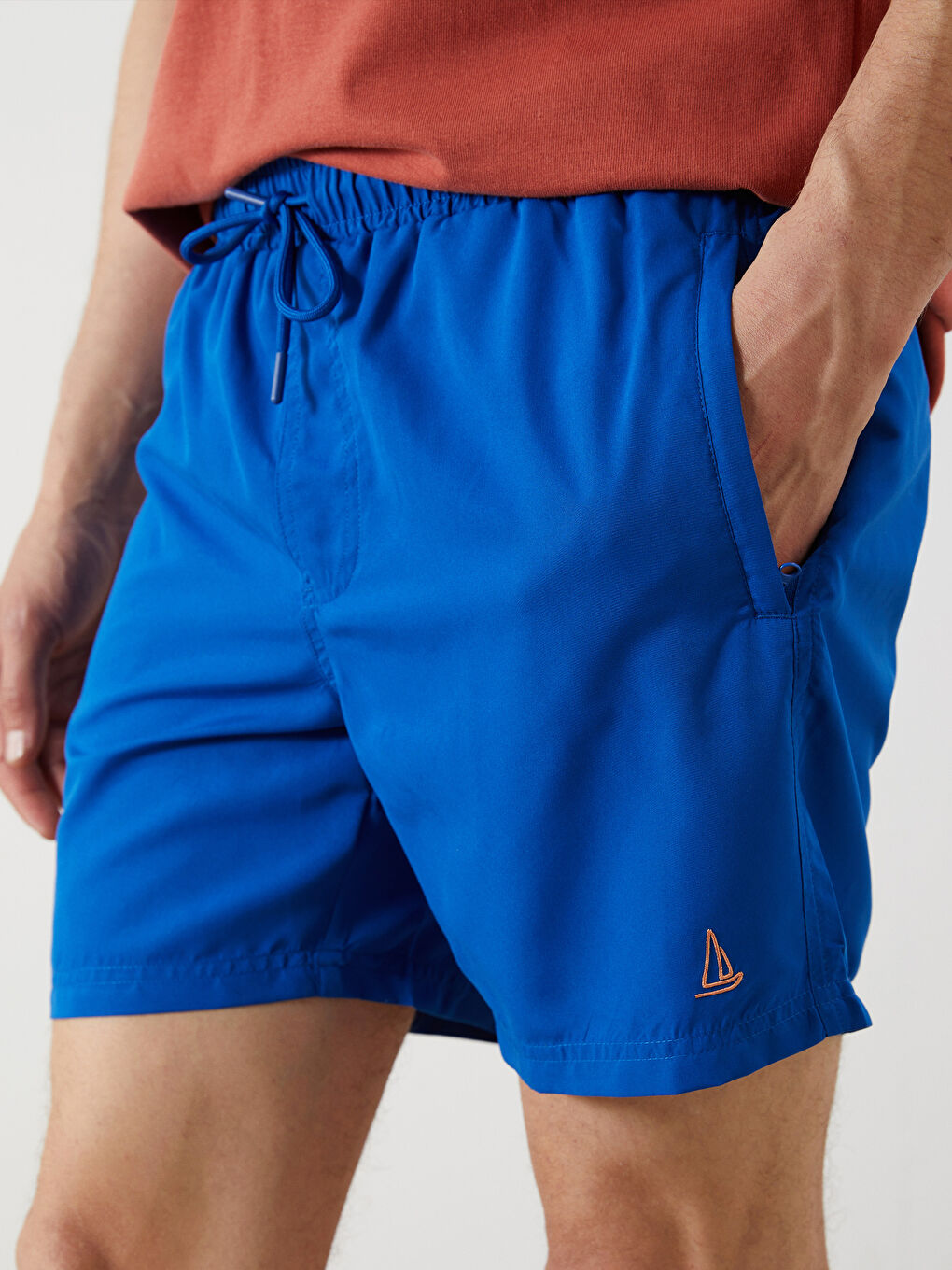 Short Length Basic Men's Swimming Shorts -S54284Z8-S7L