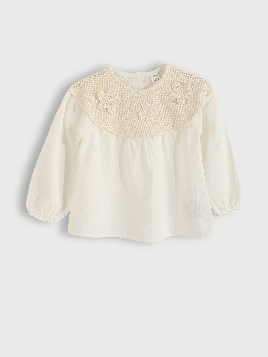 მრგვალი საყელო მოქარგული გოგონებისთვის ბლუზი