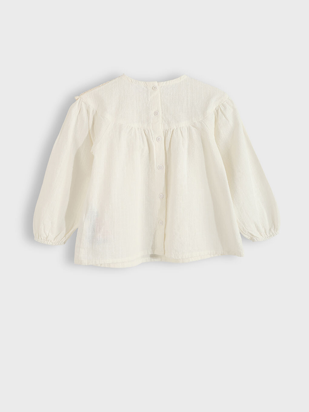 მრგვალი საყელო მოქარგული გოგონებისთვის ბლუზი-1