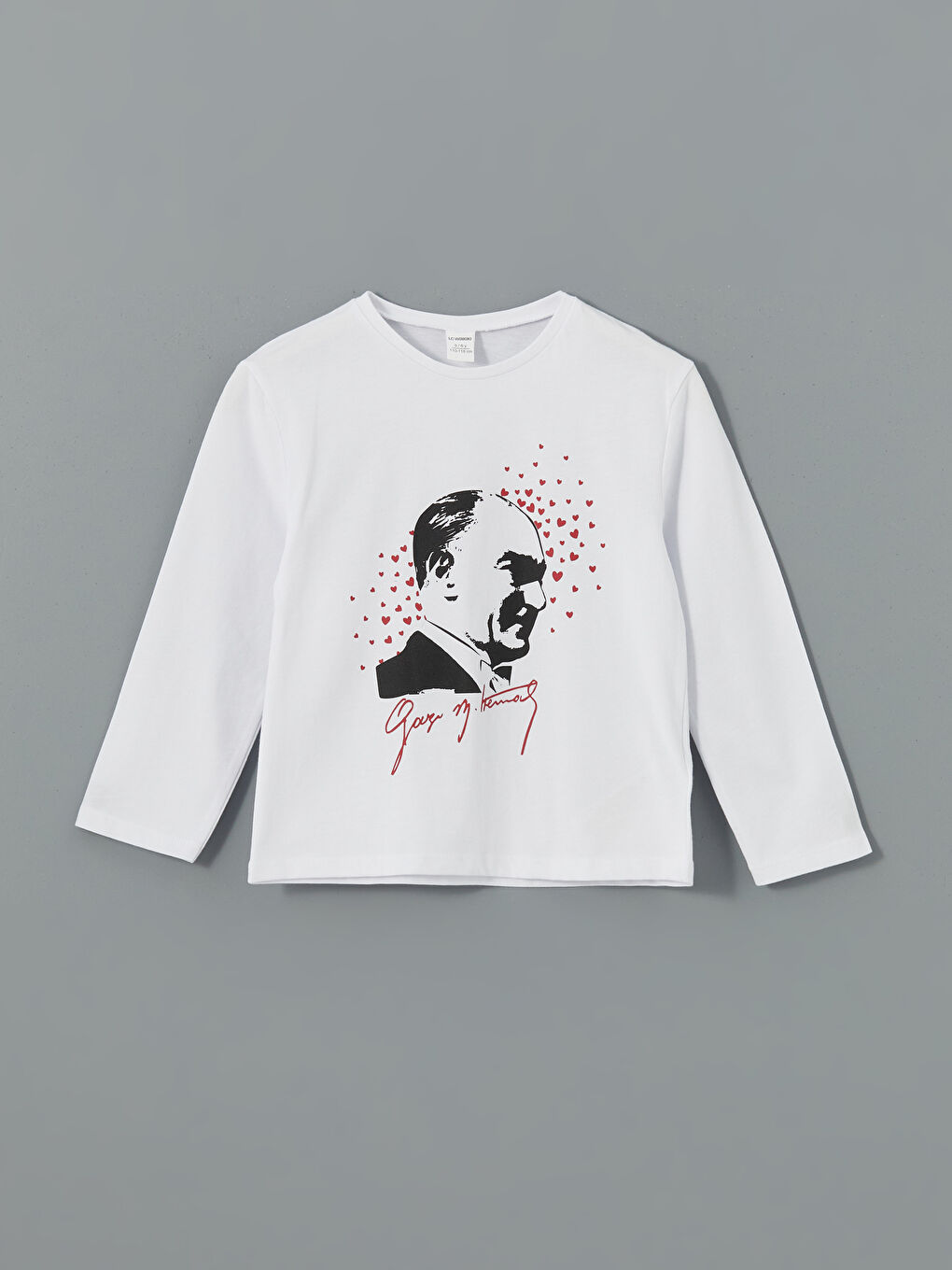 Crew Neck Atatürk Printed Girl’S T-Shirt -S54300Z1-R9J
