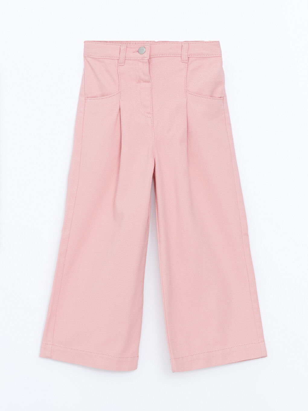 Elastic Waist Gabardine Girl Trousers -S54307Z1-FGV