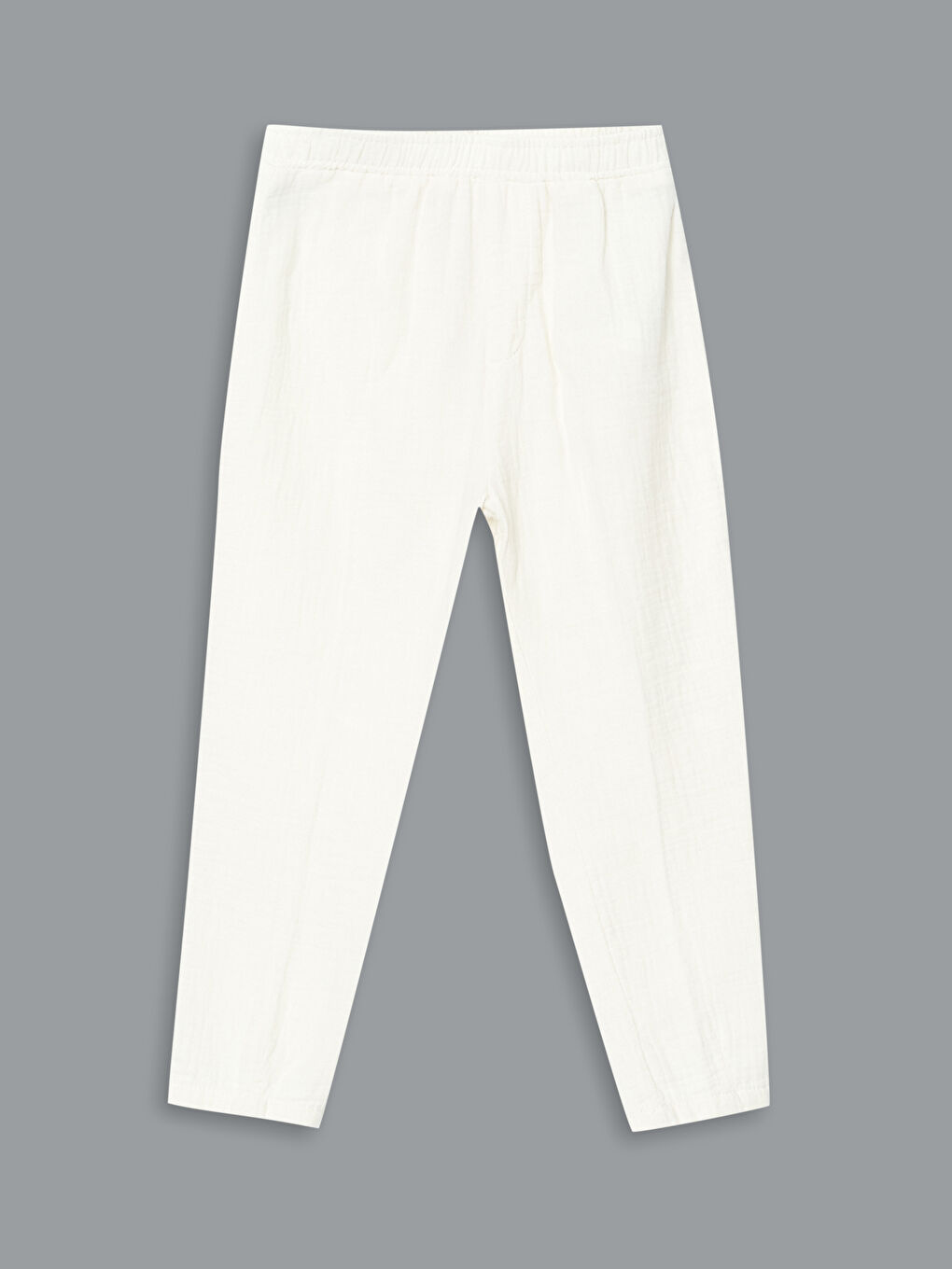 Bej Beli Lastikli Erkek Çocuk Pantolon