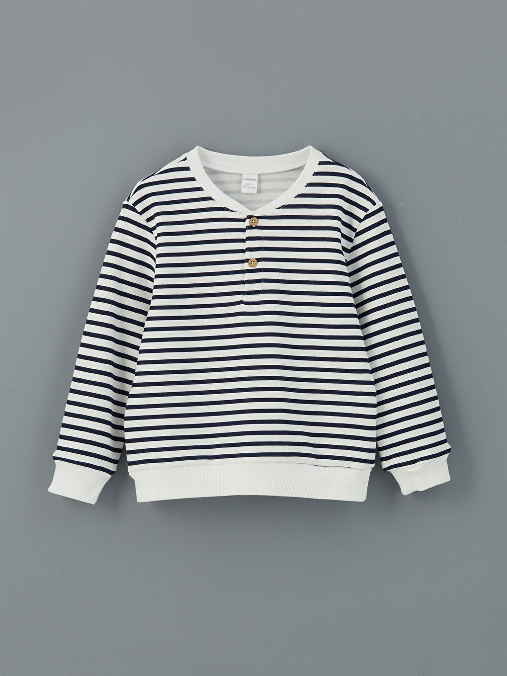 Crew Neck Striped Boy’S Sweatshirt -S54335Z1-LGS