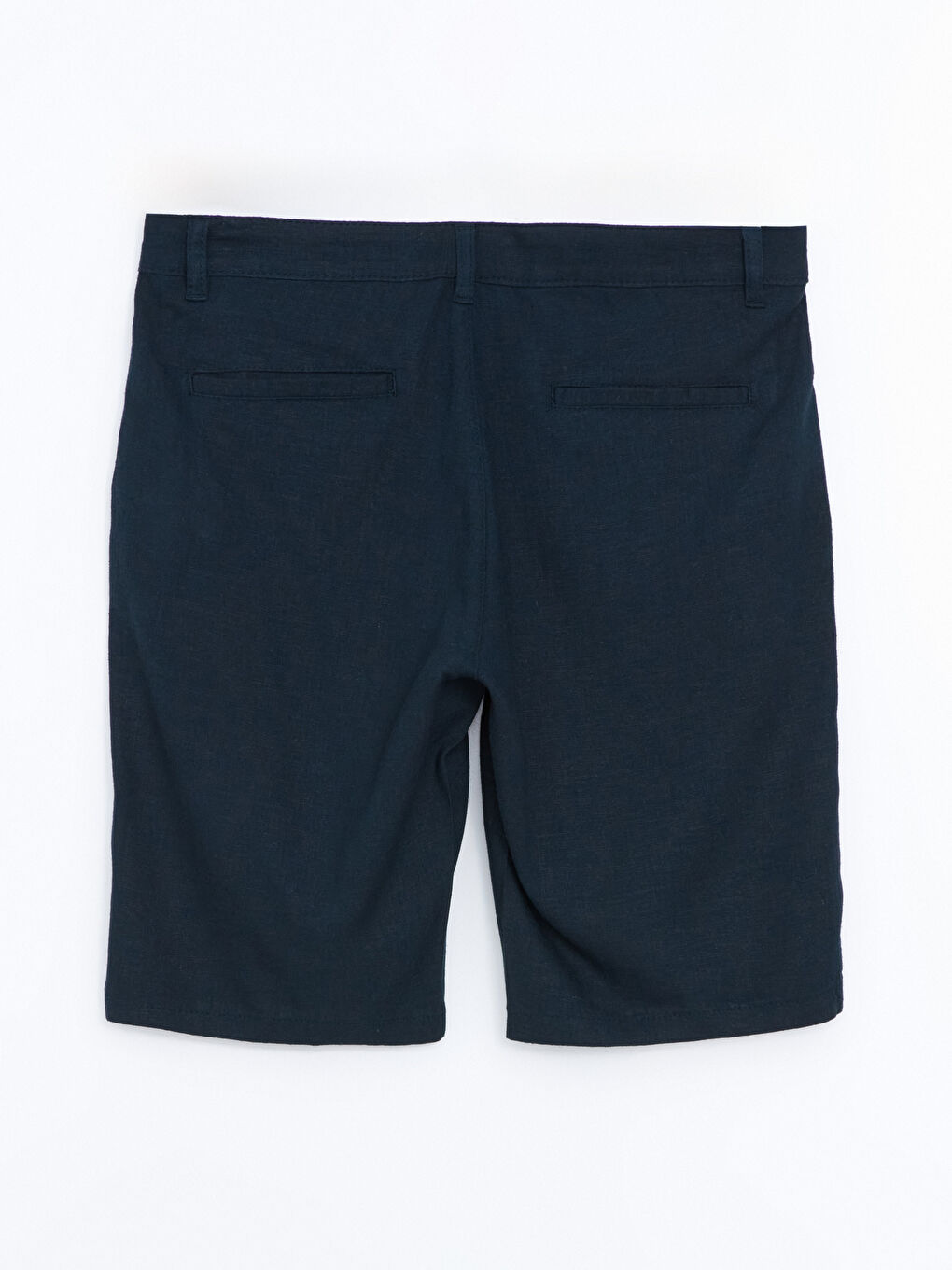 Relaxed Fit Linen Blend Men's Shorts-5