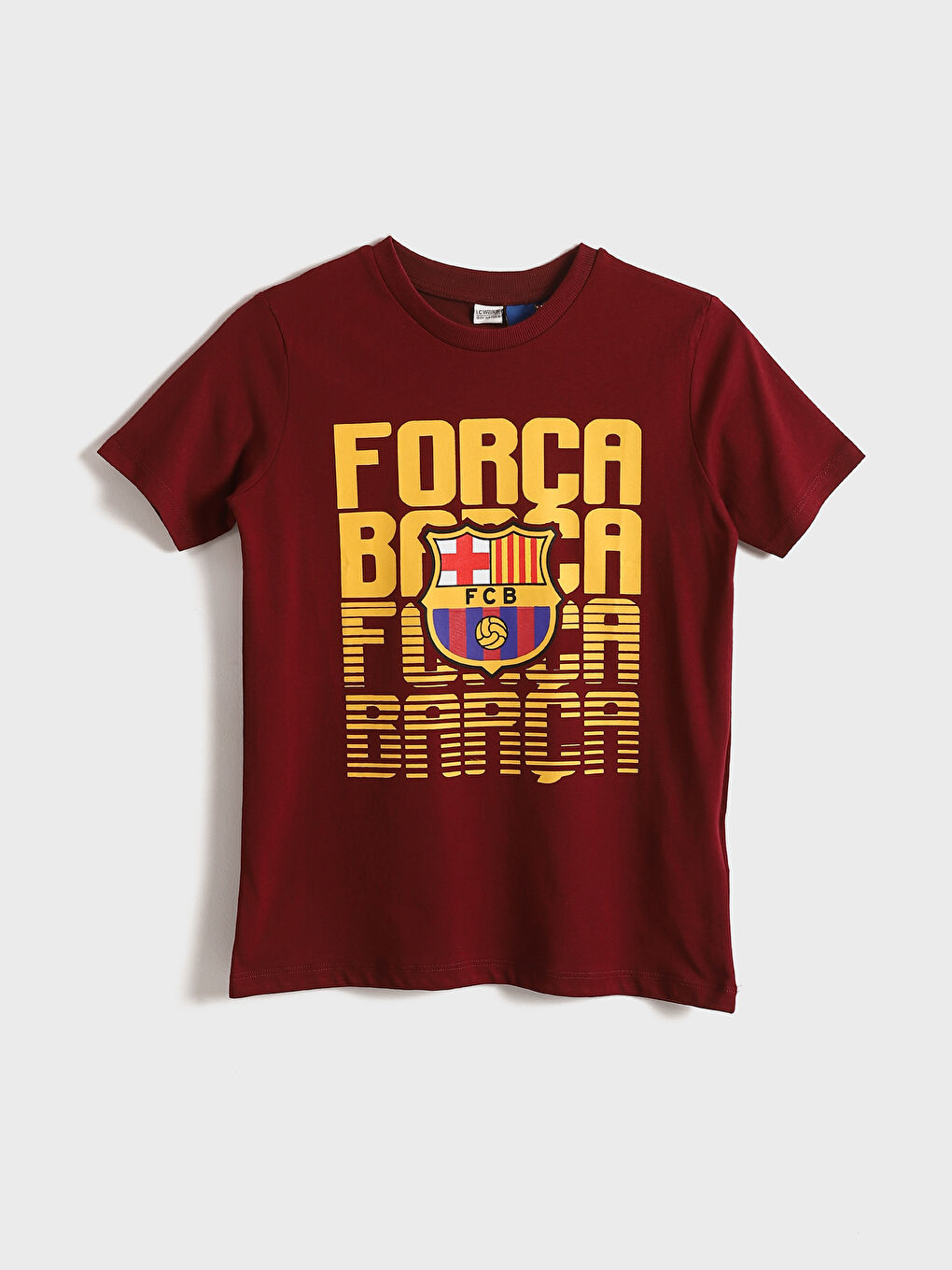 Crew Neck Barcelona Printed Boys' T-Shirt -S54352Z4-HMS