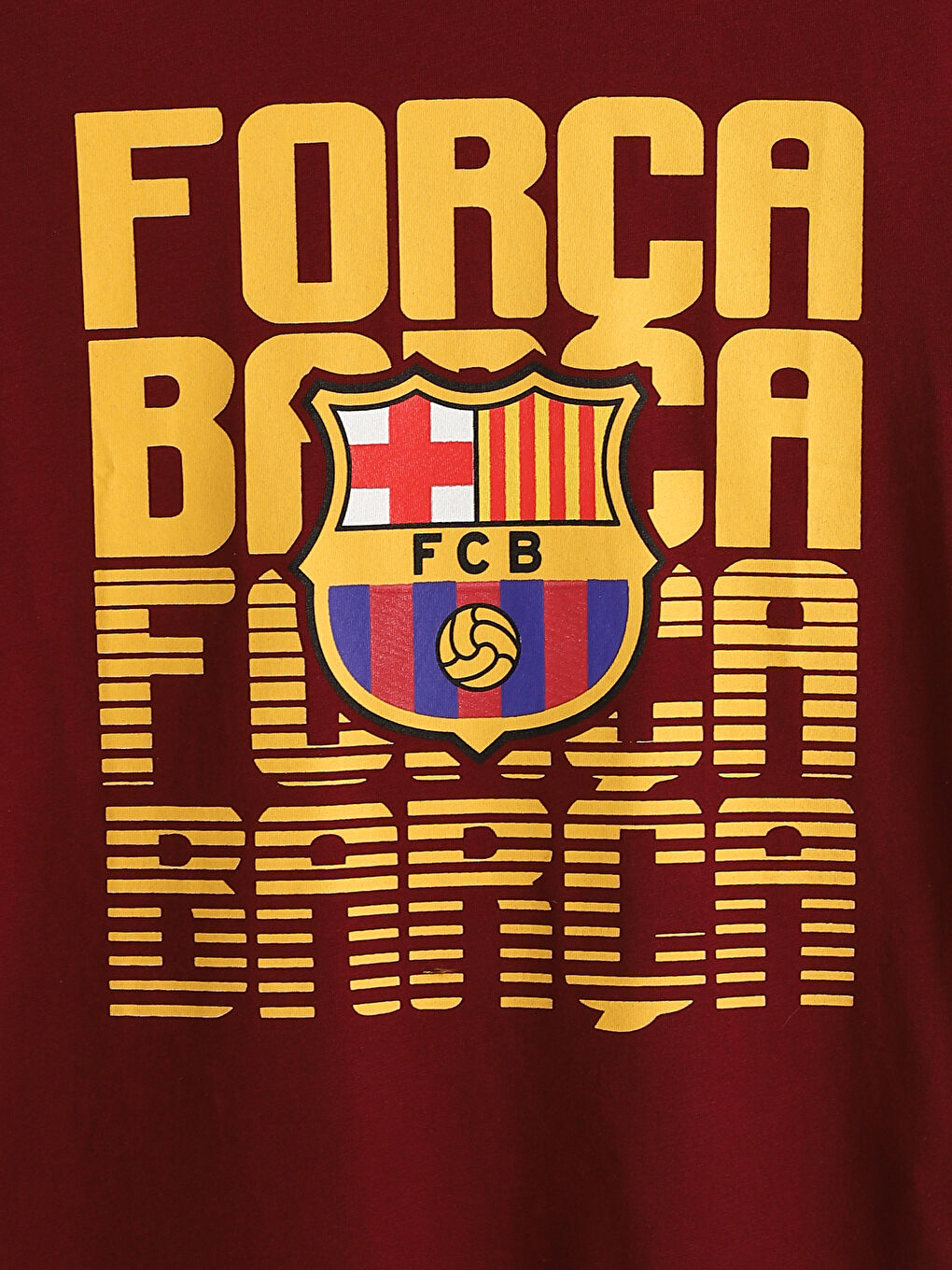 Crew Neck Barcelona Printed Boys' T-Shirt -S54352Z4-HMS