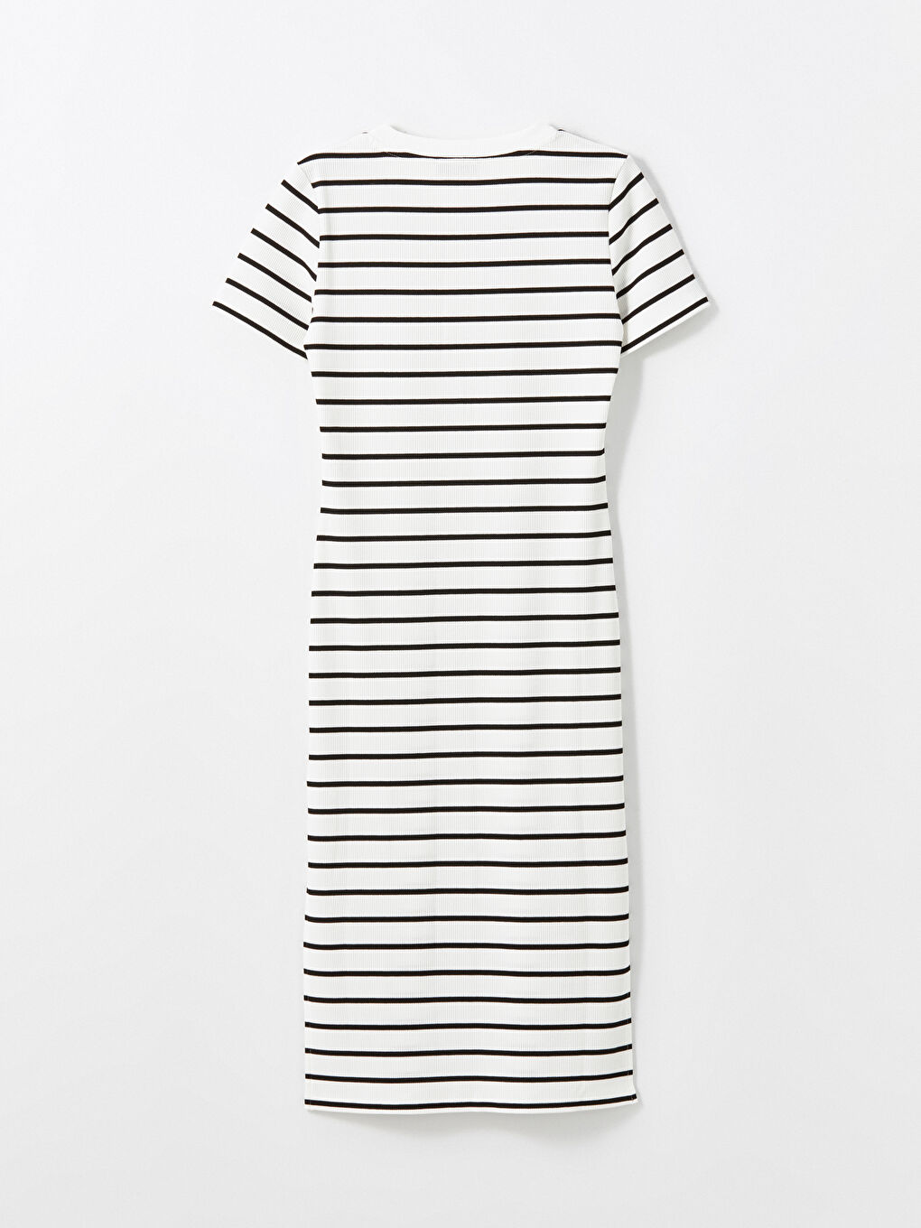 LCW Vision Gestreiftes Schlitz-Kleid für Damen in Midi-Länge -W4IE21Z8-LJX