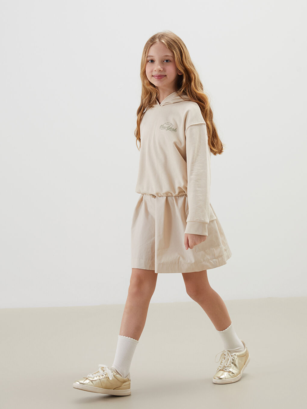 Hooded Girls' Dress -S54377Z4-RMT