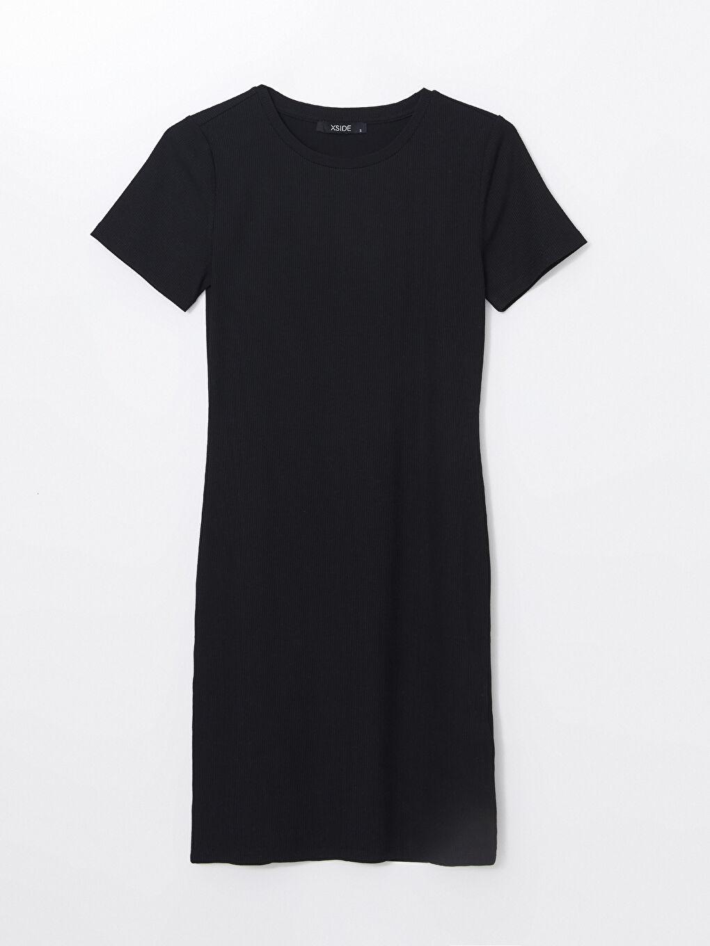 Crew Neck Textured Women's Dress -S54380Z8-CVL