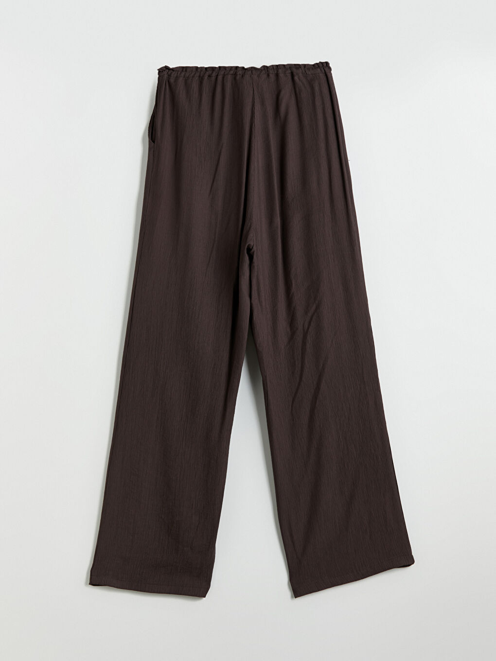 LCW Modest Elasticated Waist Textured Women's Trousers -S54390Z8-D6R