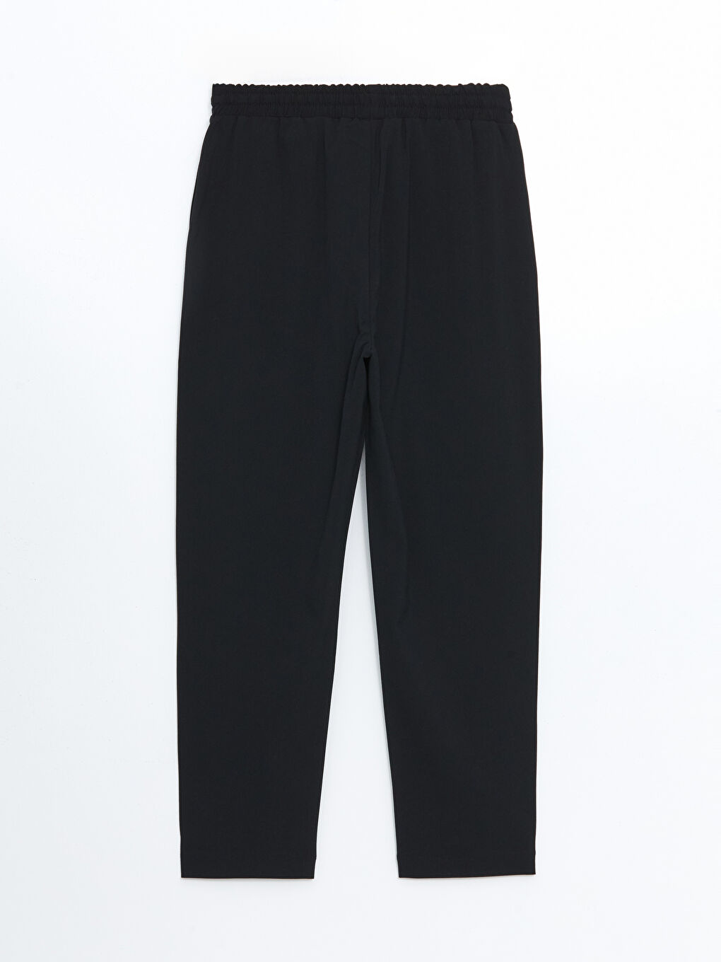 Pantalon Taille Élastiquée Coupe Carotte pour Femmes-5