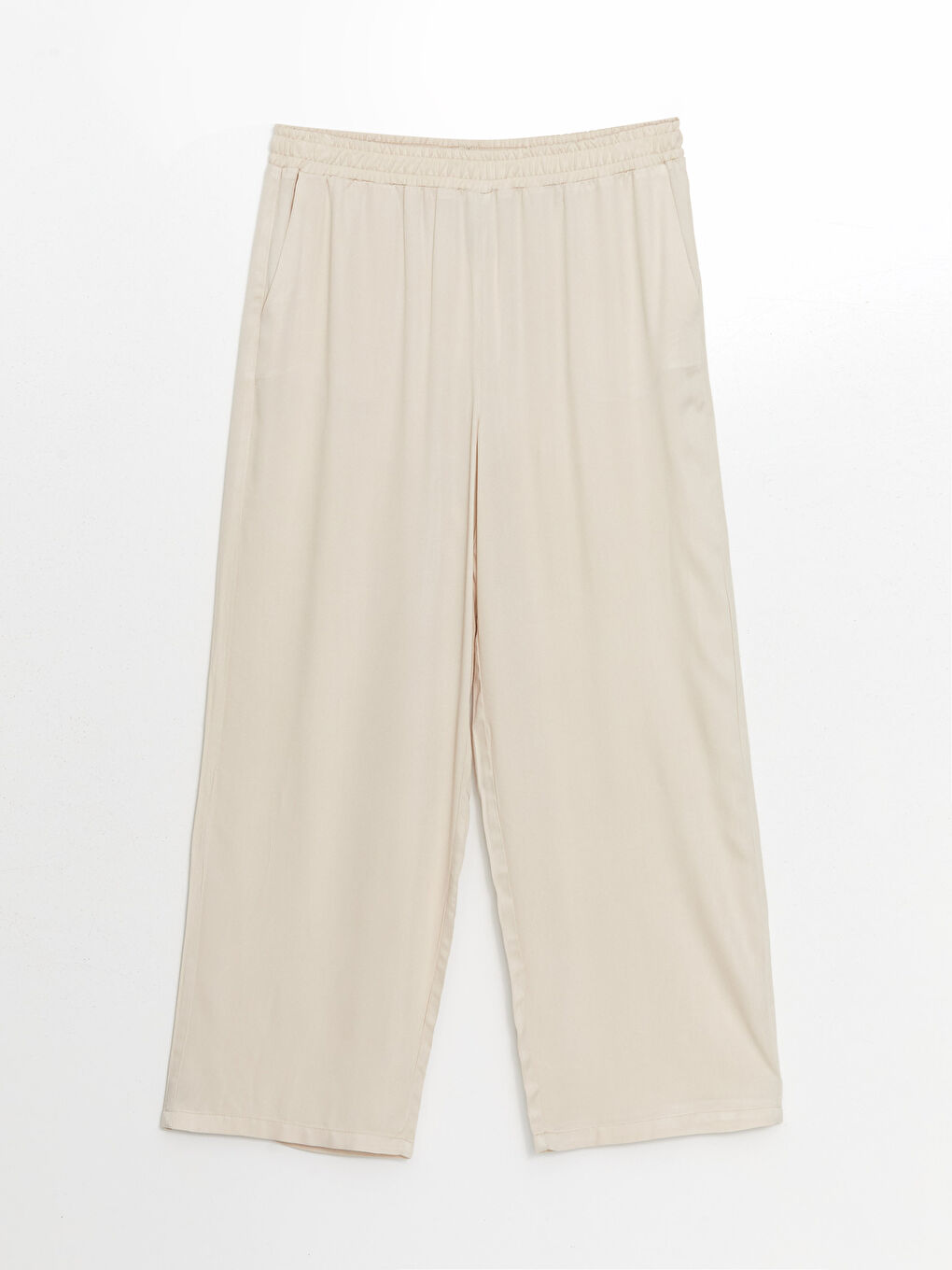 LCW Modest Beli Lastikli Geniş Paça Kadın Pantolon -S54395Z8-FZJ