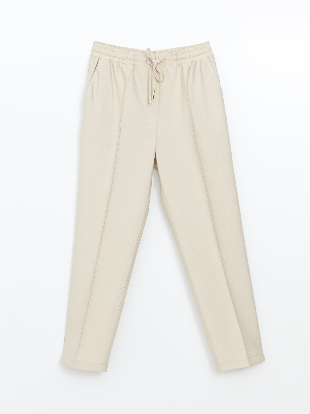 LCW Modest Beli Lastikli Havuç Kesim Kadın Pantolon -S54396Z8-FZJ