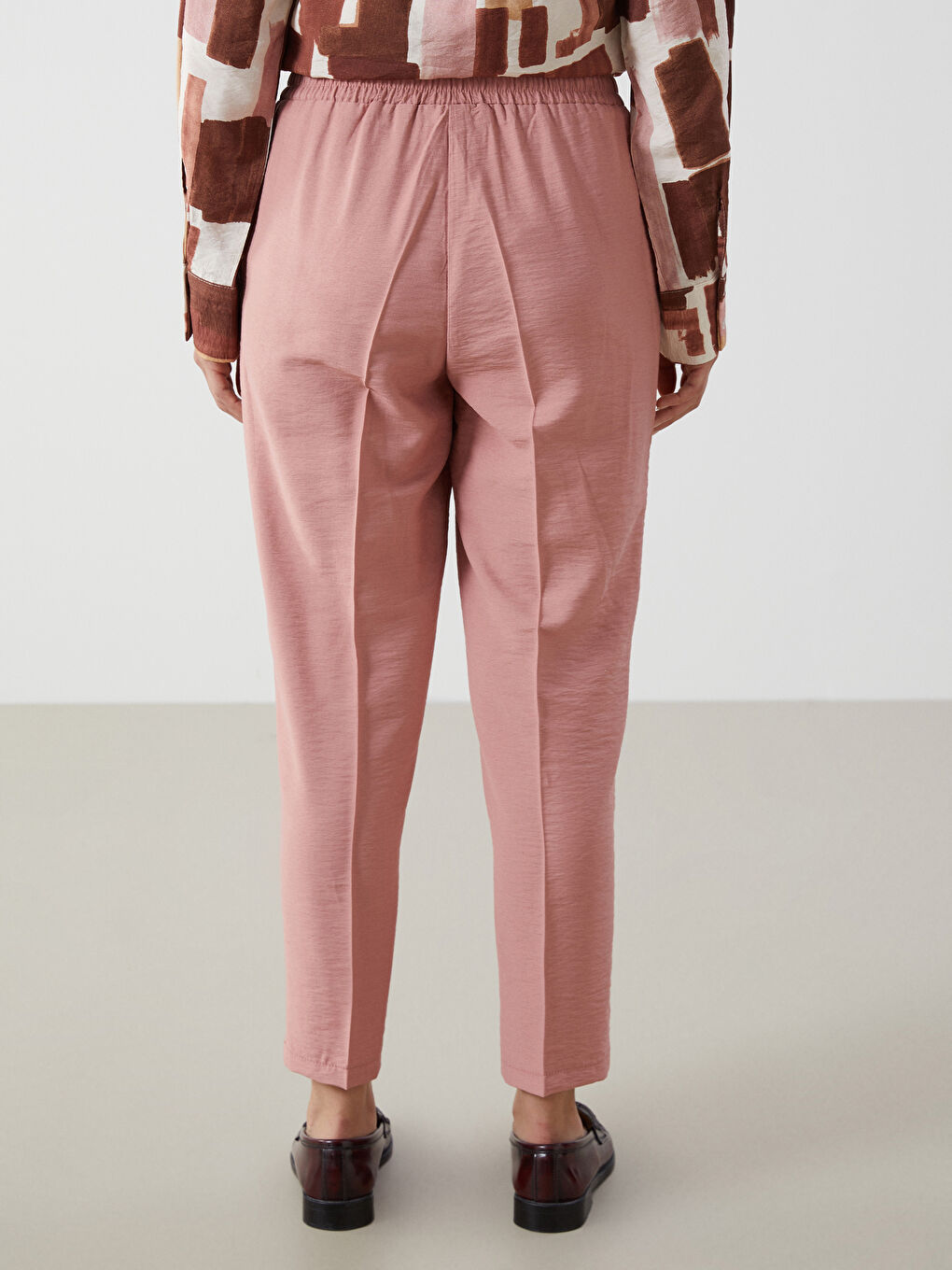 LCW Modest Pantalon Taille Élastiquée Coupe Carotte pour Femmes -S54396Z8-GTA