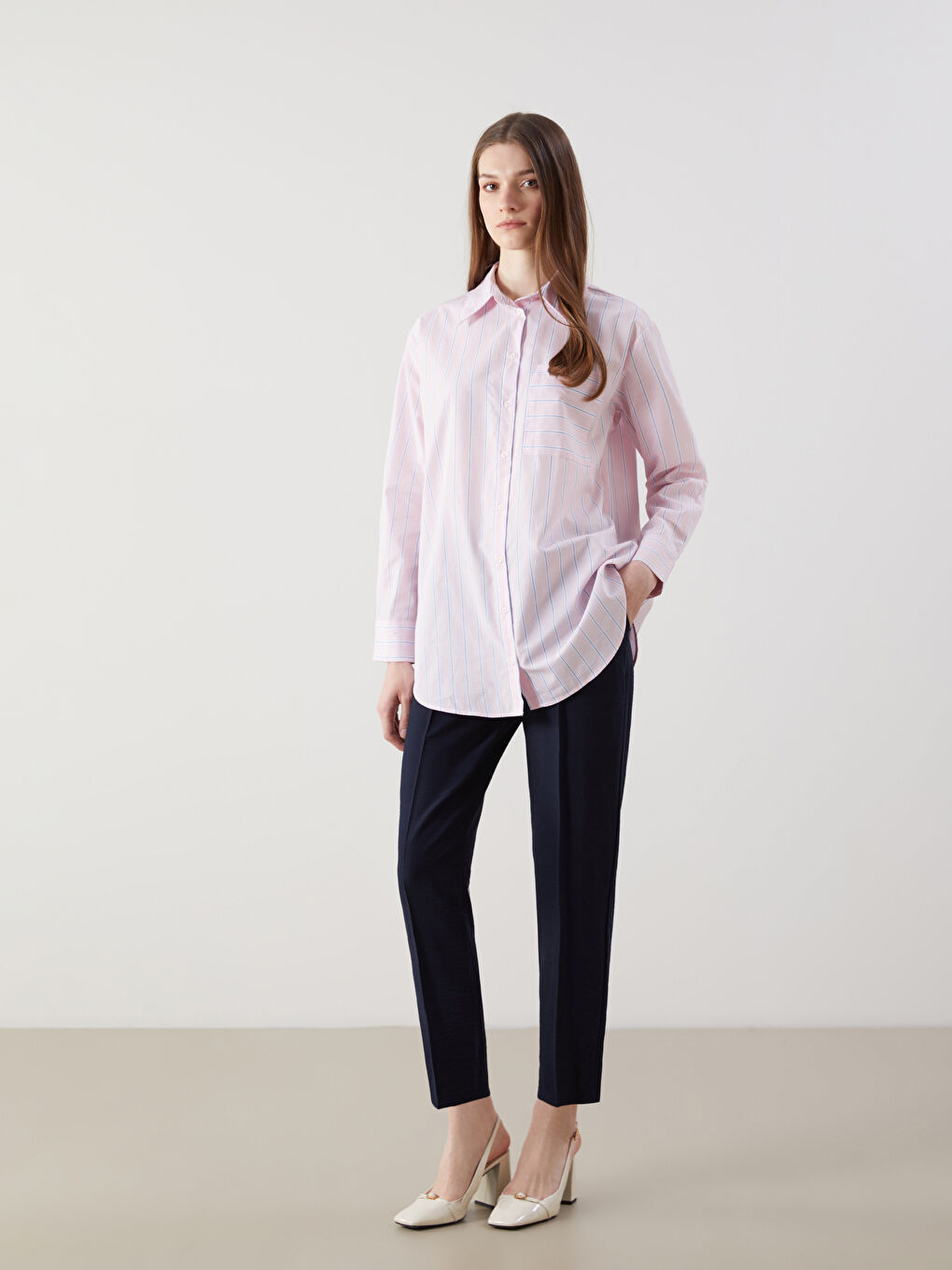 LCW Modest Elasticated Waist Women's Trousers -S54396Z8-HNG