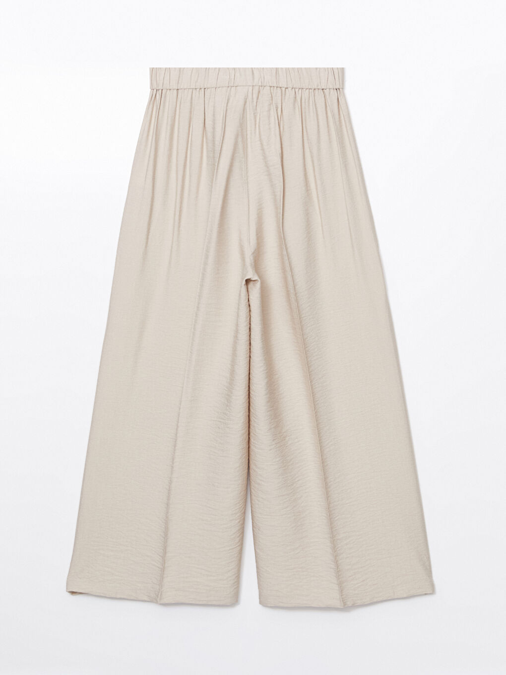 Pantalon Plissé à Jambe Large et Taille Élastiquée pour Femmes-6