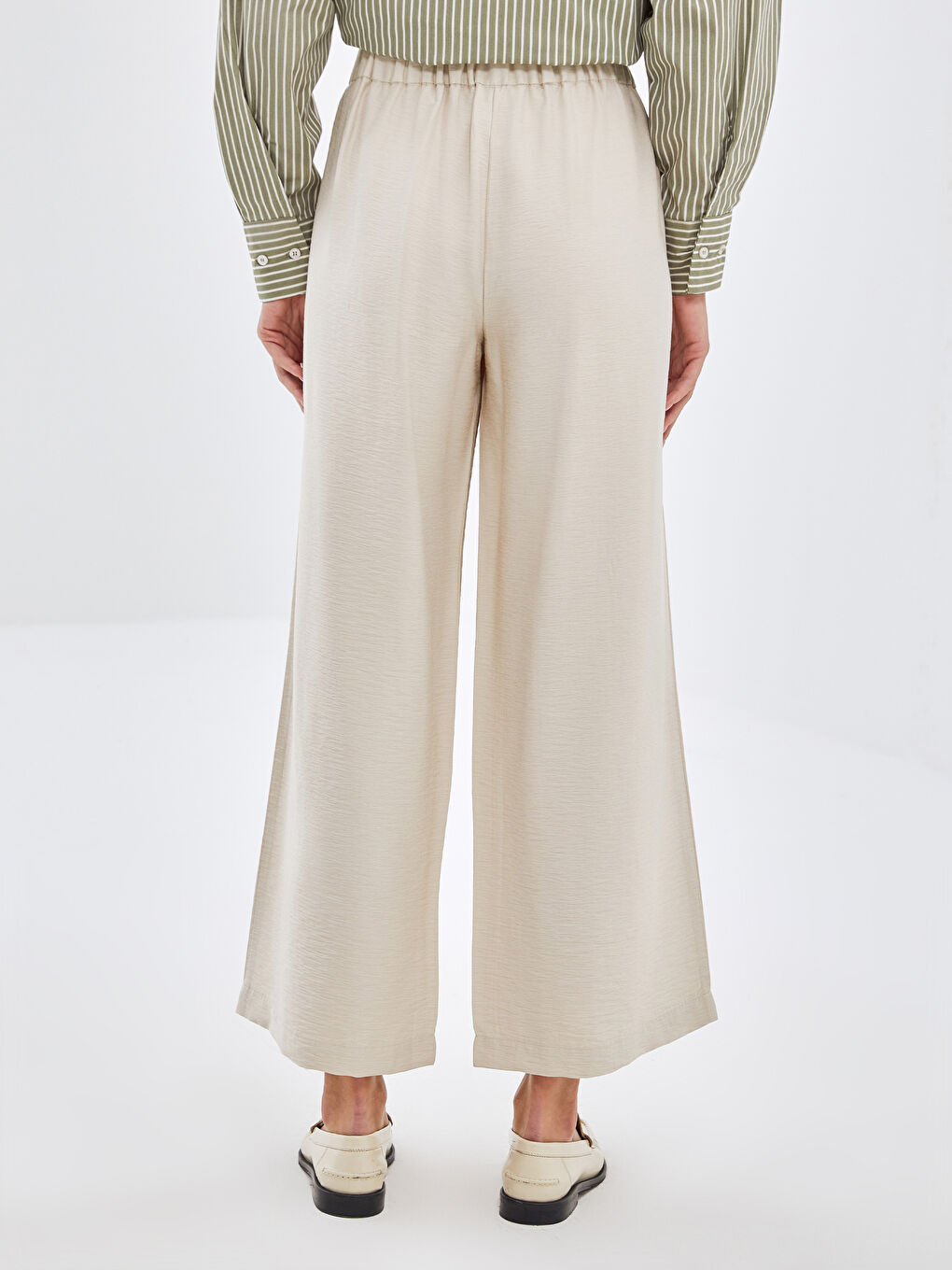 LCW Modest Beli Lastikli Kadın Pantolon -S54399Z8-FZJ