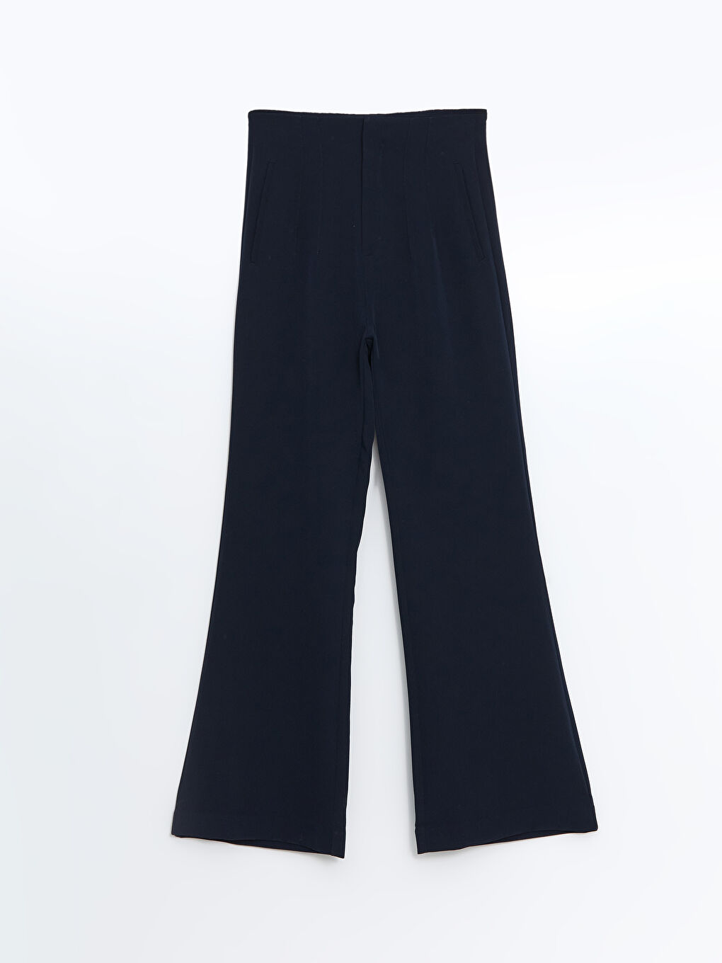 Slim Fit Flared Women's Trousers-5