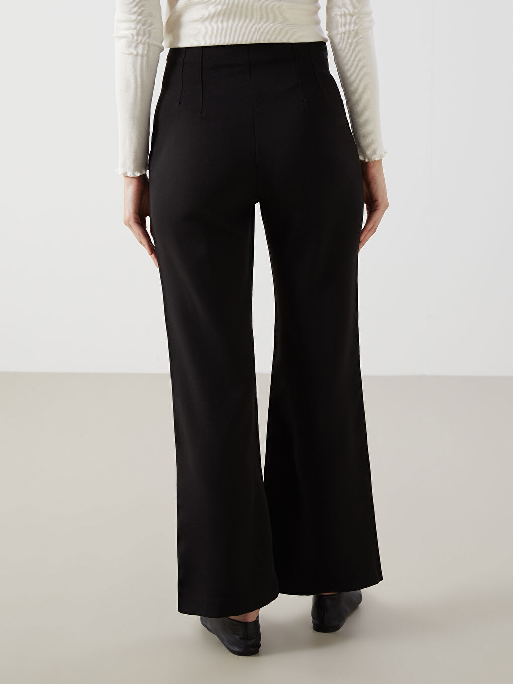 LCW Modest Dar Fit İspanyol Paça Kadın Pantolon -S54400Z8-CVL