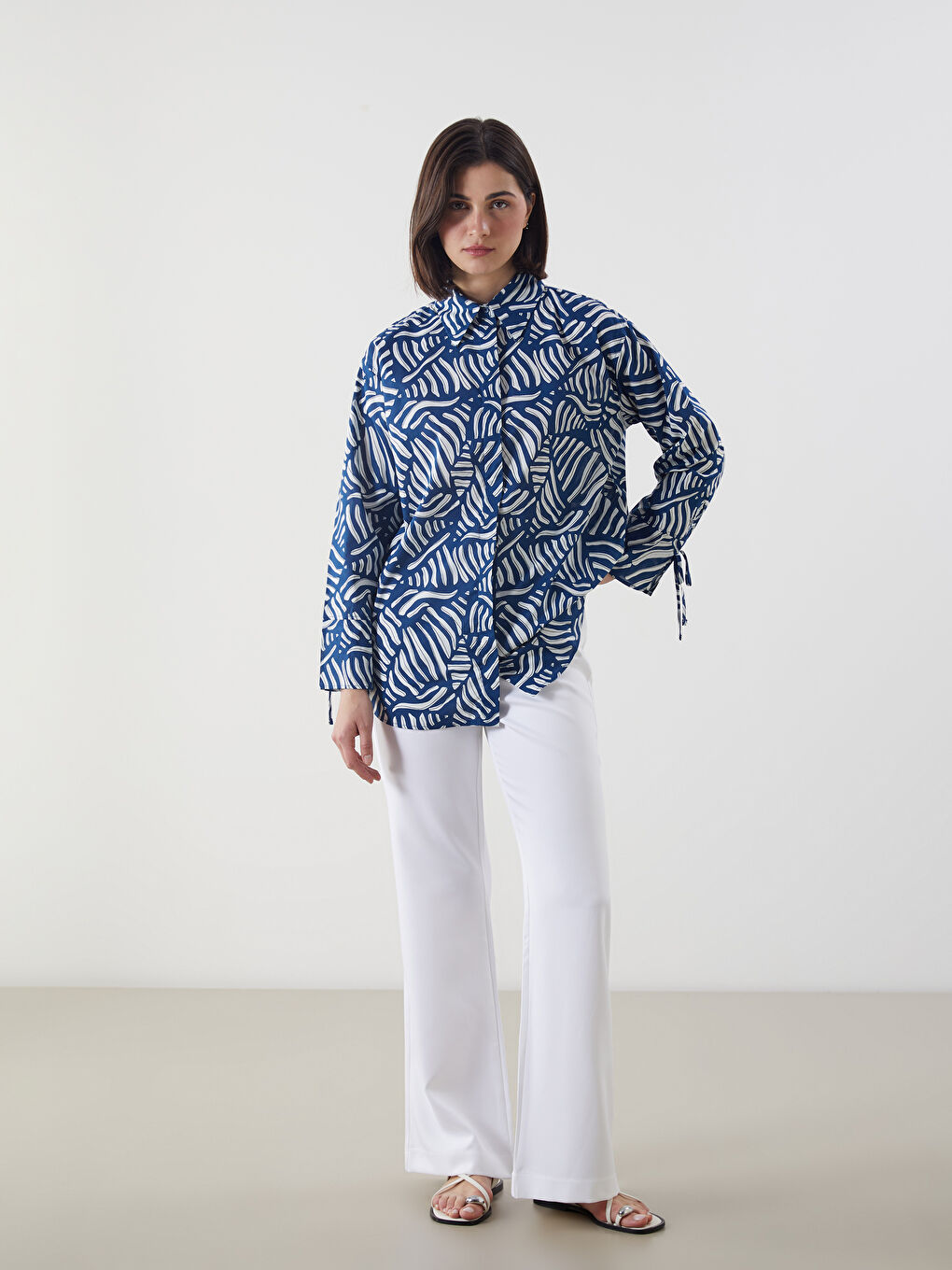 LCW Modest Dar Fit İspanyol Paça Kadın Pantolon -S54400Z8-R9J