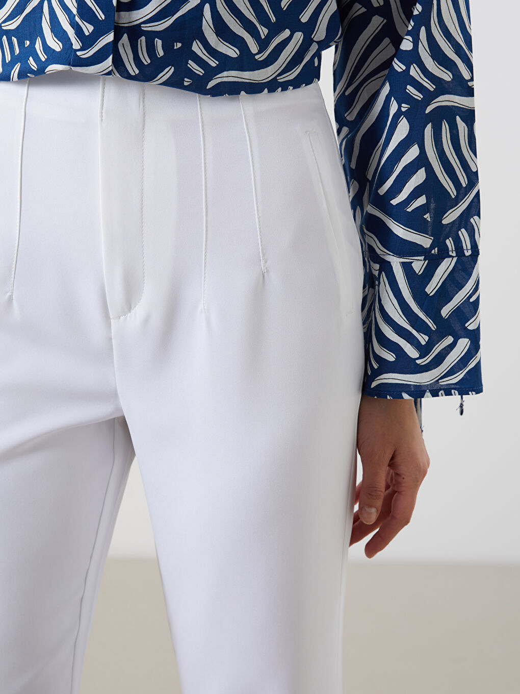LCW Modest Dar Fit İspanyol Paça Kadın Pantolon -S54400Z8-R9J