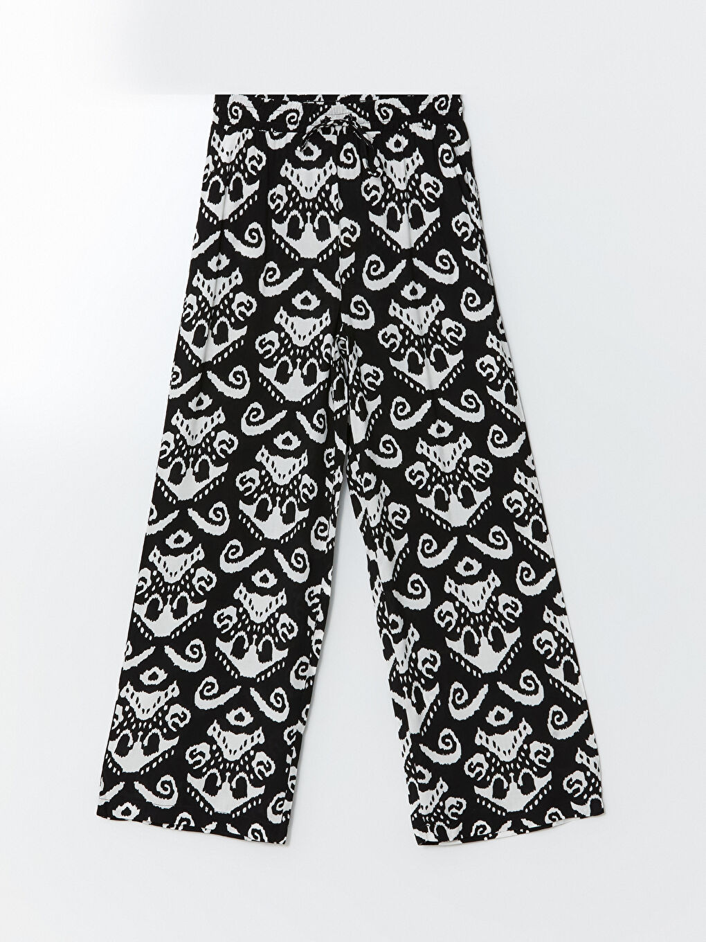 Pantalon à Taille Élastiquée à Motifs pour Femmes-4