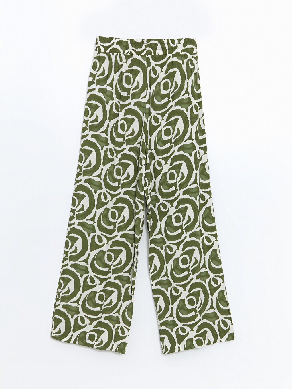 LCW Modest Elasticated Waist Patterned Women's Trousers -S54401Z8-LRR