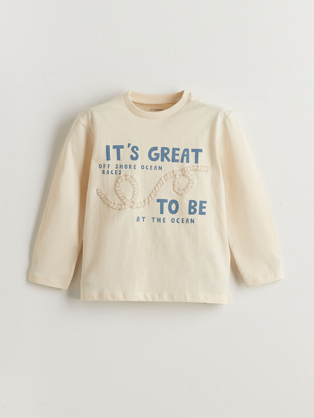 Crew Neck Printed Boys' T-Shirt -S54407Z1-QVK