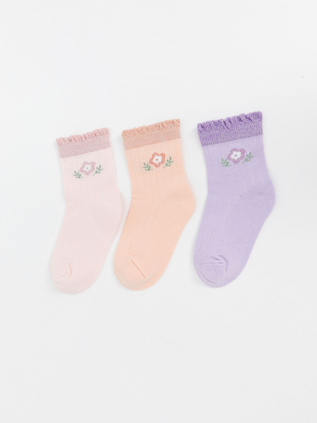 LCW baby Baby Girls' Ankle Socks 3-Pack -S54451Z1-KXR