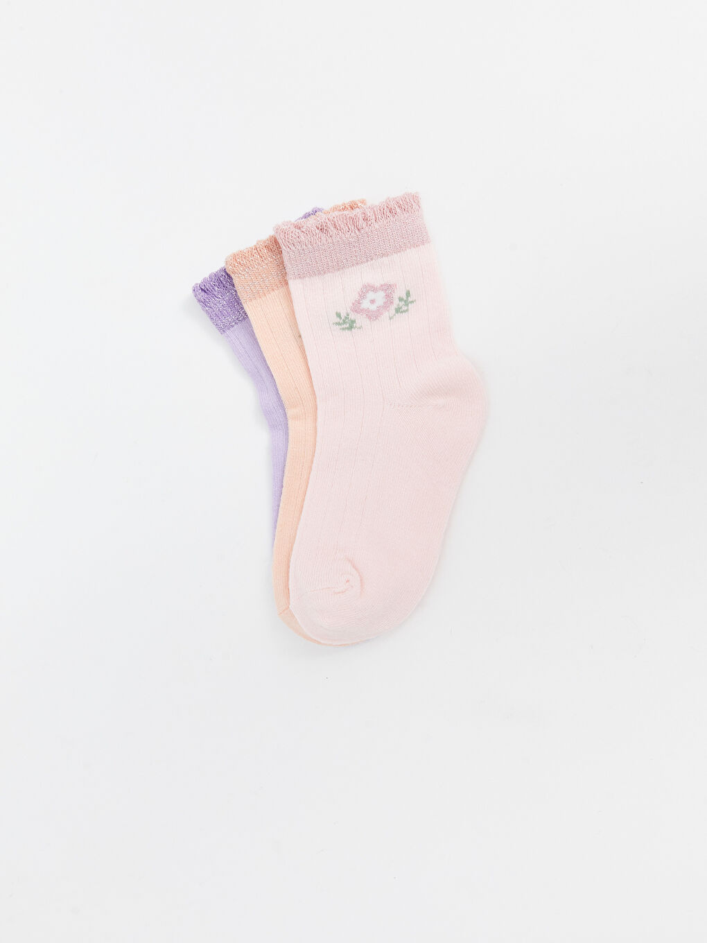 LCW baby Baby Girls' Ankle Socks 3-Pack -S54451Z1-KXR