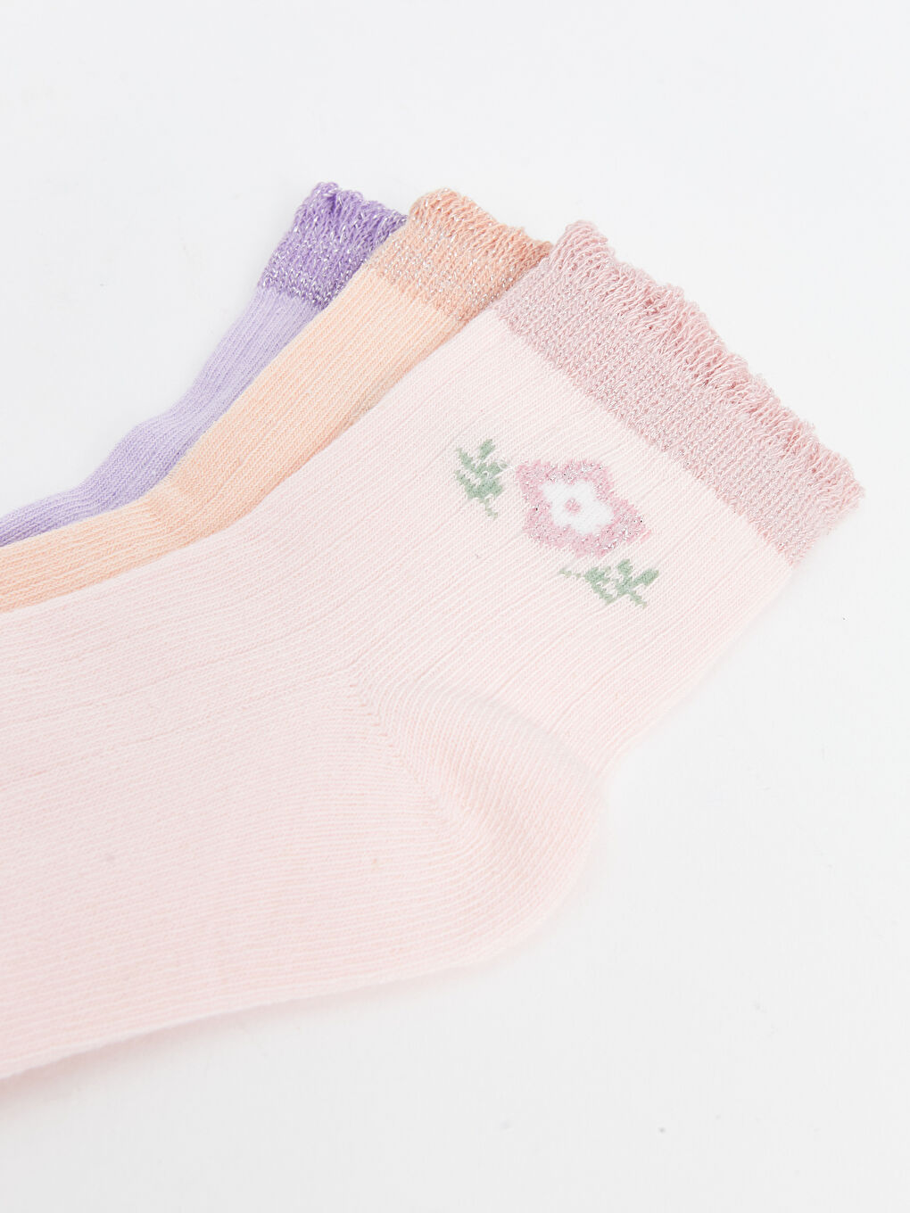 LCW baby Baby Girls' Ankle Socks 3-Pack -S54451Z1-KXR